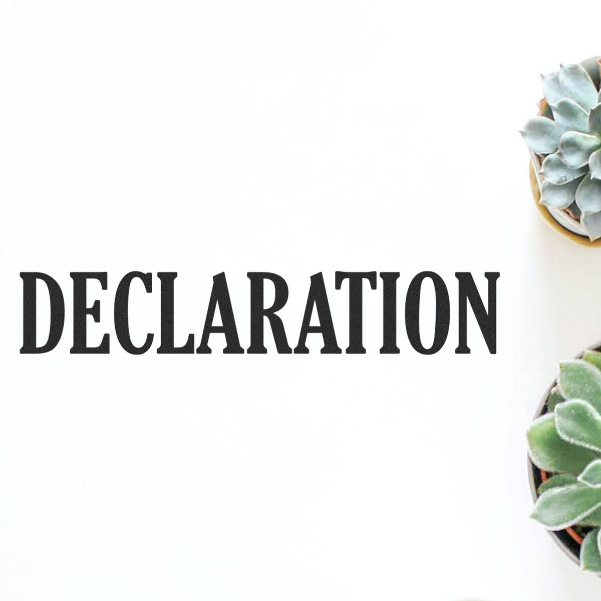Large Pre-Inked Declaration Stamp Lifestyle Photo