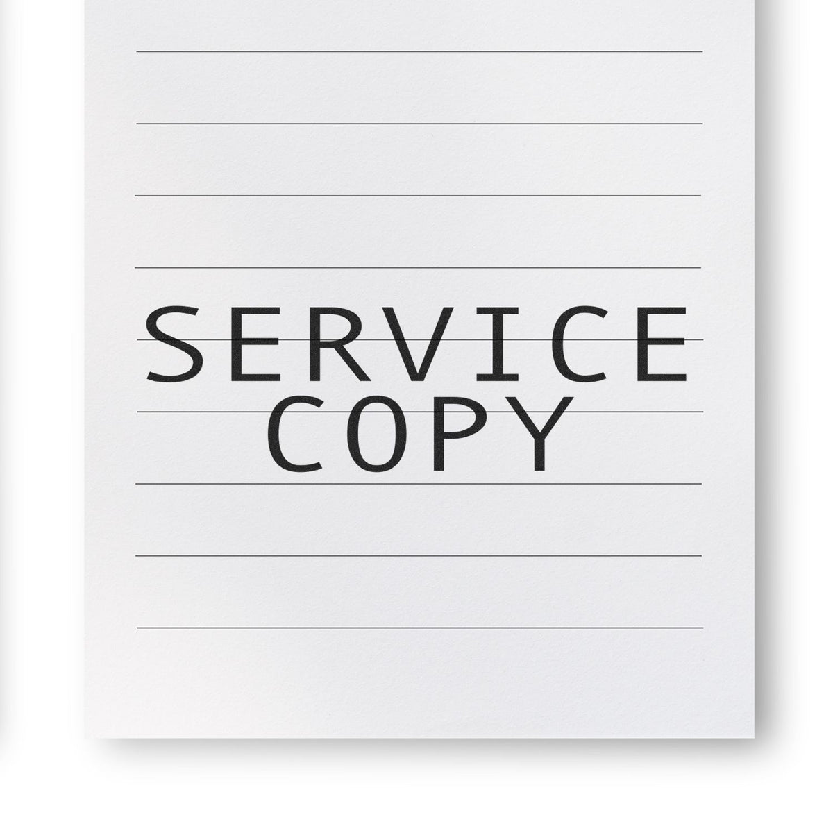 Large Pre-Inked Service Copy Stamp Lifestyle Photo
