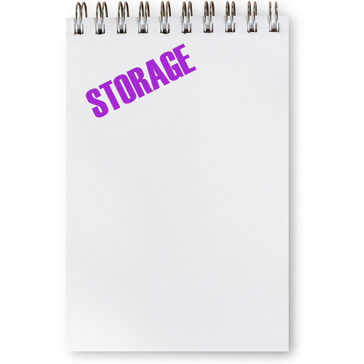 Large Pre-Inked Storage Stamp In Use