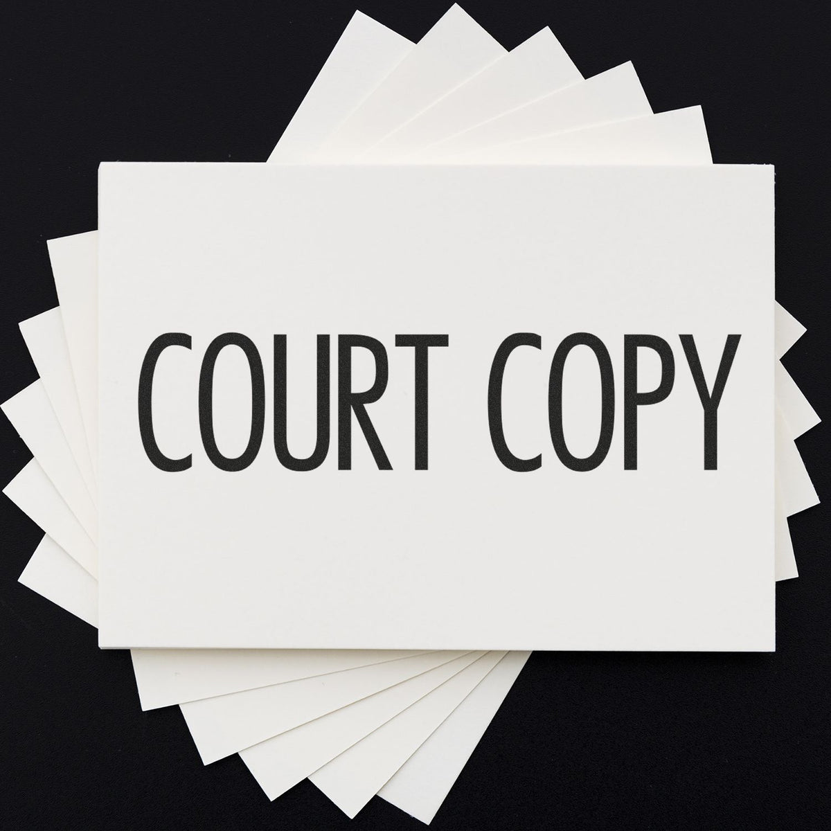 Large Pre-Inked Narrow Font Court Copy Stamp Lifestyle Photo