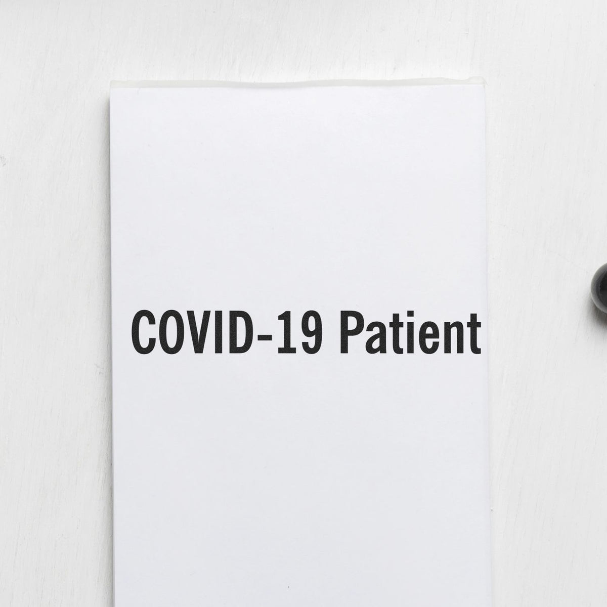 Large Self-Inking Covid-19 Patient Stamp Lifestyle Photo