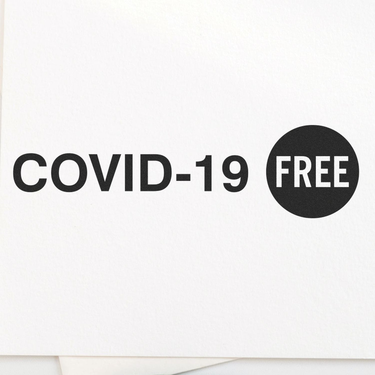 Large Self-Inking Covid-19 Stamp Lifestyle Photo