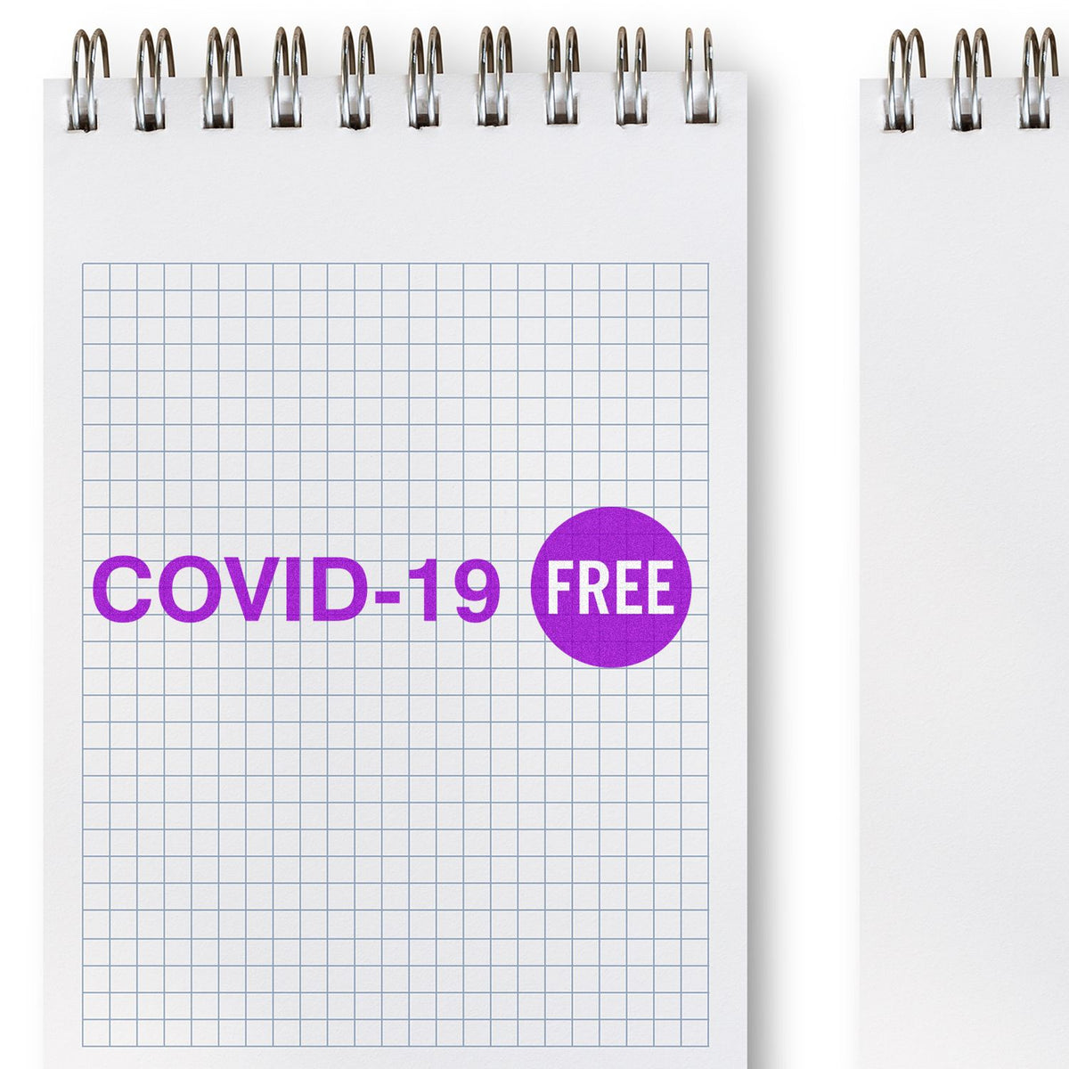 Large Self-Inking Covid-19 Stamp In Use