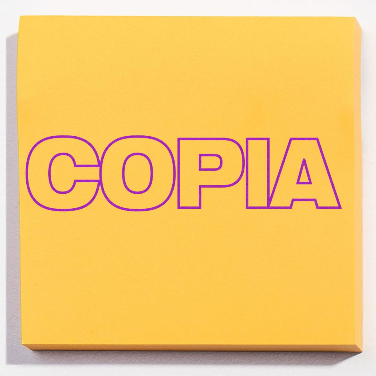 Large Self-Inking Copia Stamp In Use