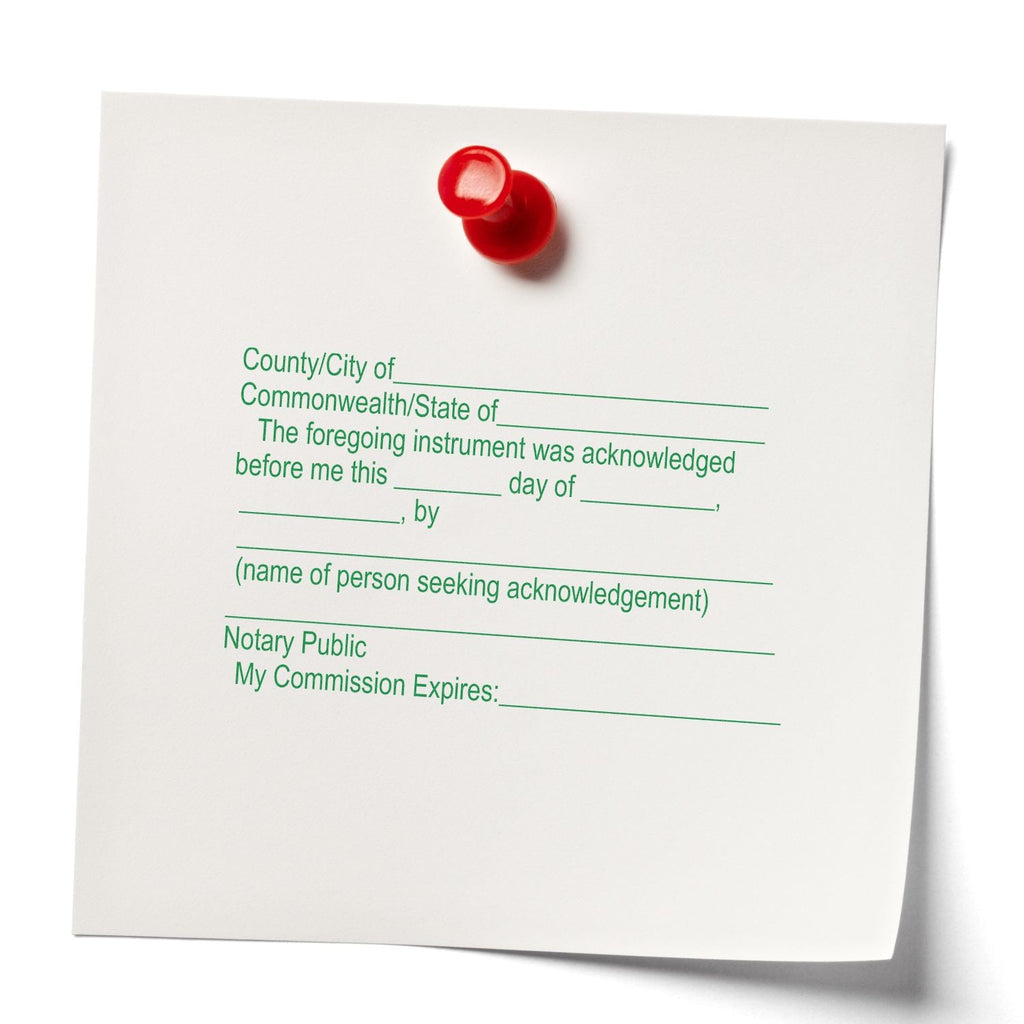Self Inking Acknowledgment Stamp | Notary Acknowledgment Stamp