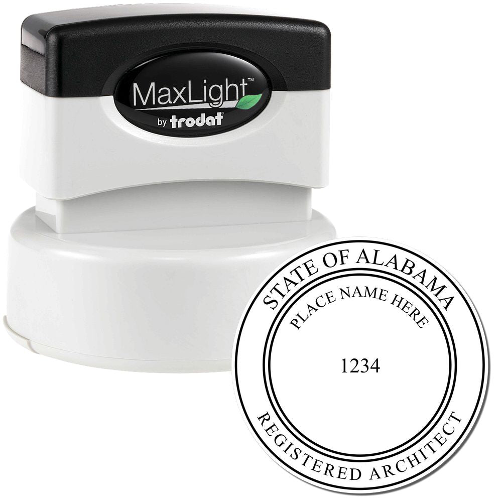 Premium MaxLight Pre-Inked Alabama Architectural Stamp Main Image