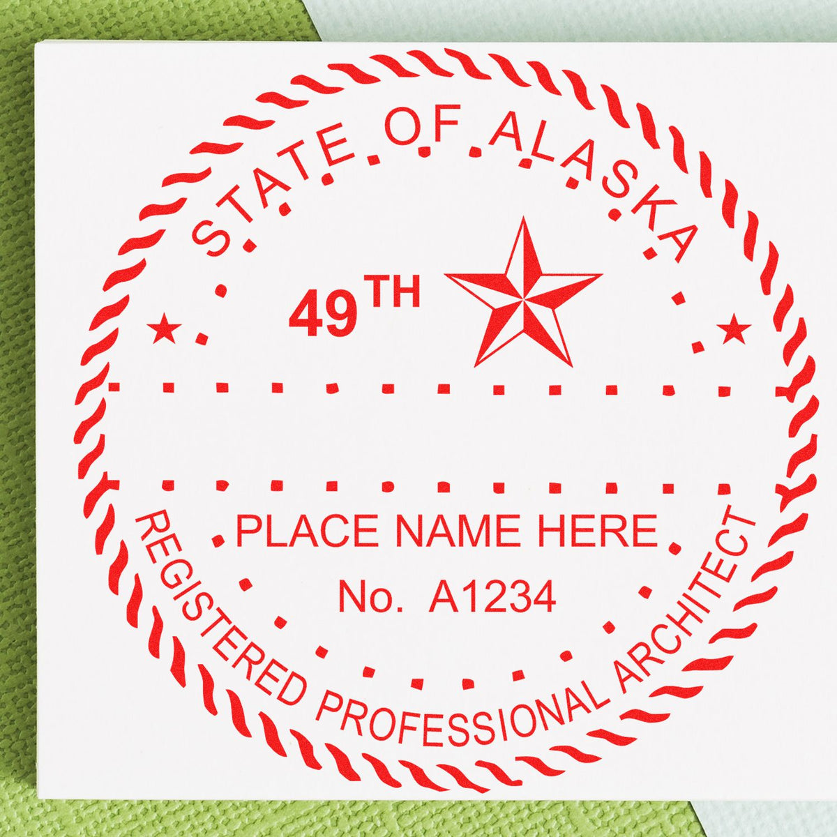 Alaska Architect Seal Stamp Lifestyle Photo
