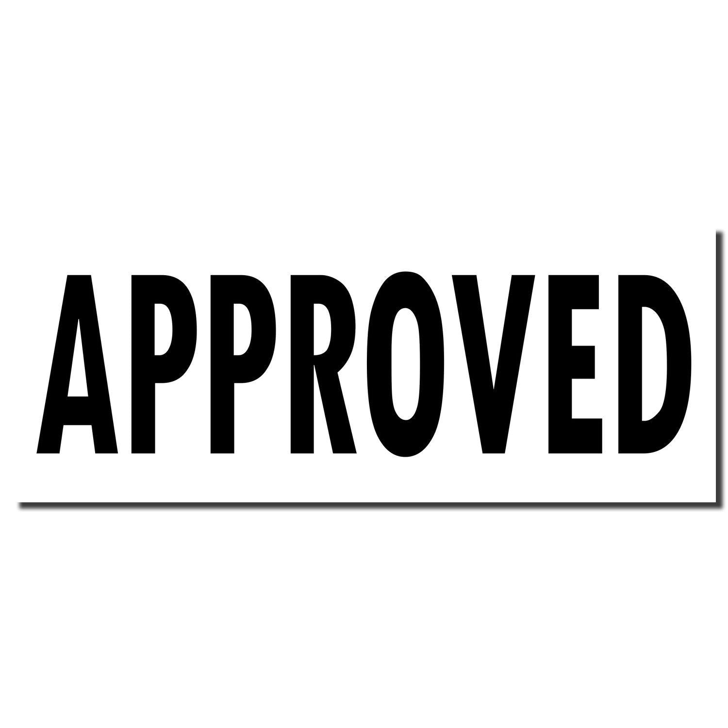 Image of a Self Inking Approved Stamp imprint showing the word 'APPROVED' in bold black letters on a white background.