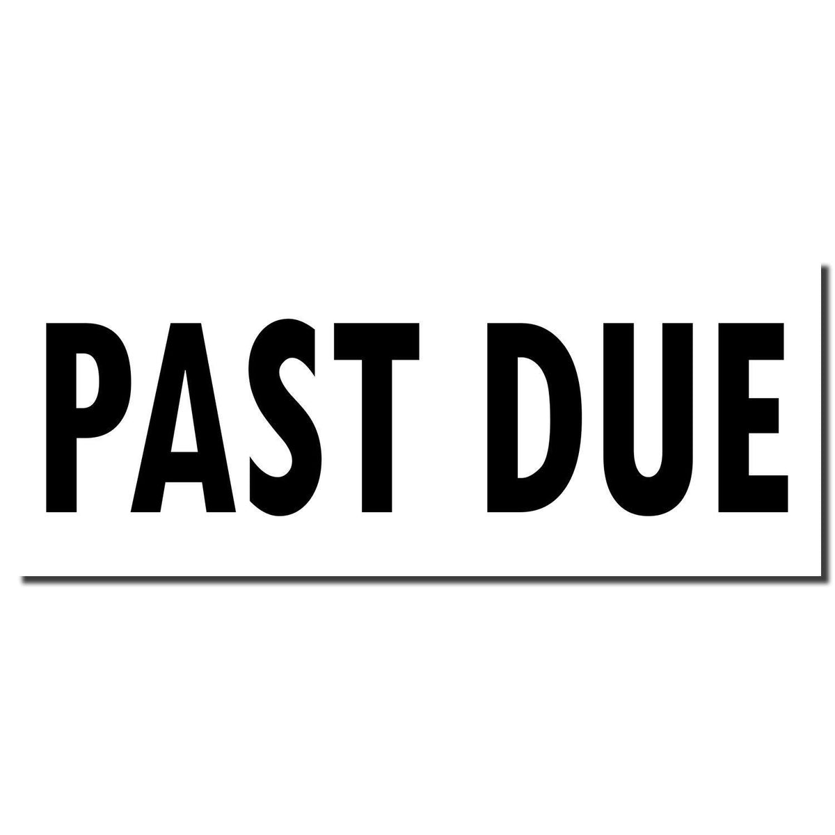 Past Due Rubber Stamp - Engineer Seal Stamps - Brand_Acorn, Impression Size_Small, Stamp Type_Regular Stamp, Type of Use_Business, Type of Use_General, Type of Use_Office