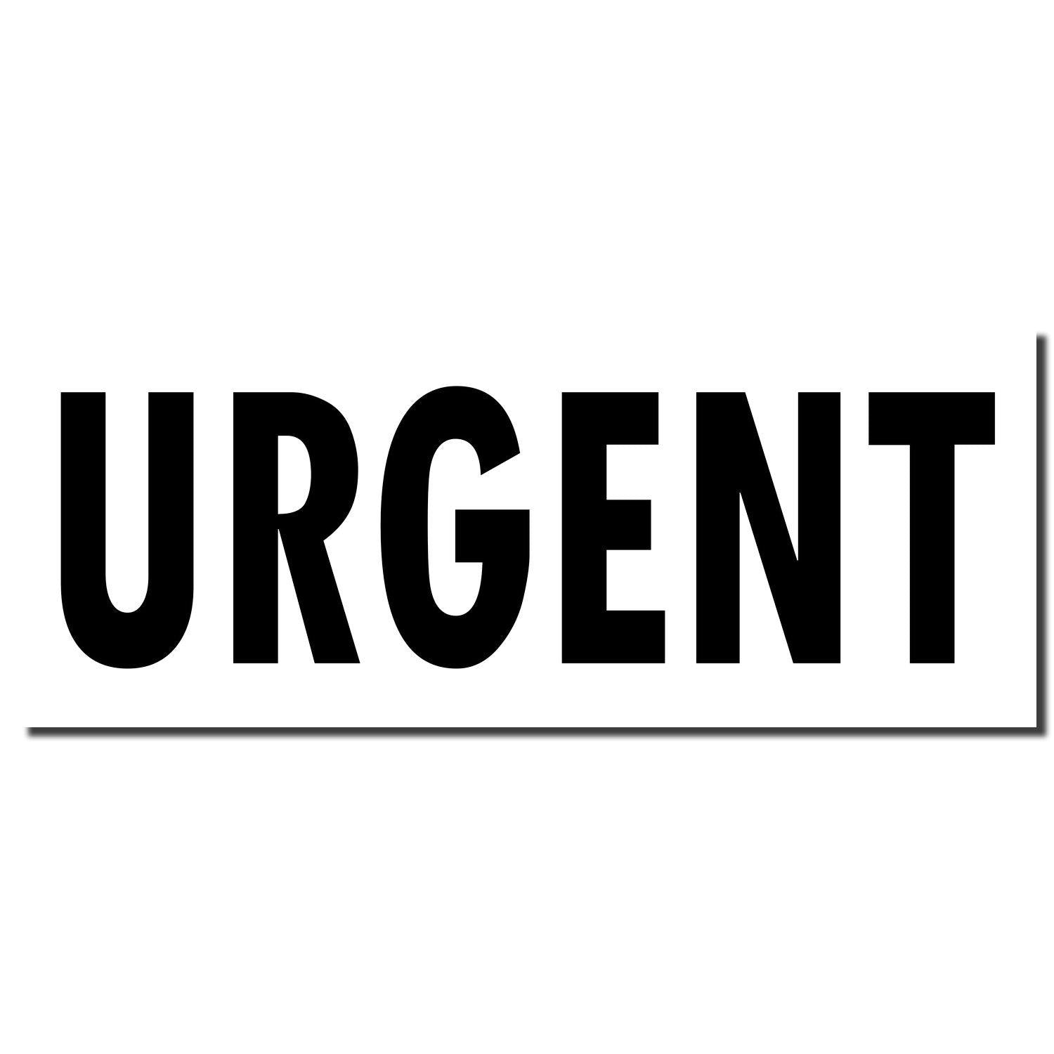 Image of the Large Pre-Inked Urgent Stamp imprint showing the word "URGENT" in bold, black letters on a white background.