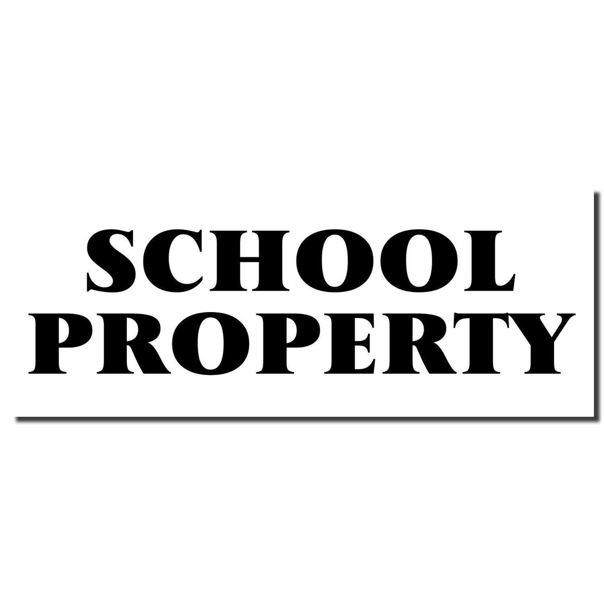 School Property Rubber Stamp - Engineer Seal Stamps - Brand_Acorn, Impression Size_Small, Stamp Type_Regular Stamp, Type of Use_Teacher