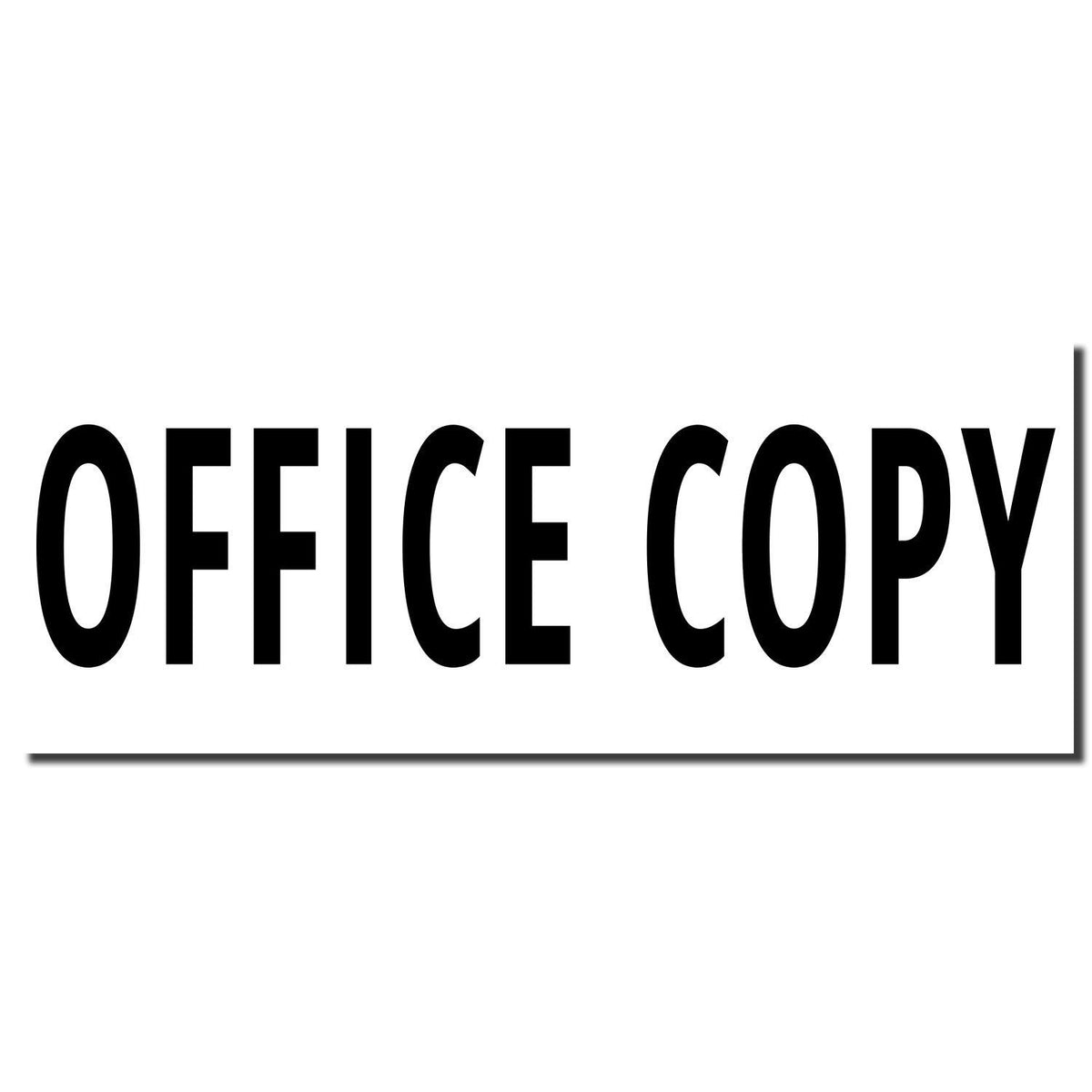 Enlarged Imprint Large Office Copy Rubber Stamp Sample