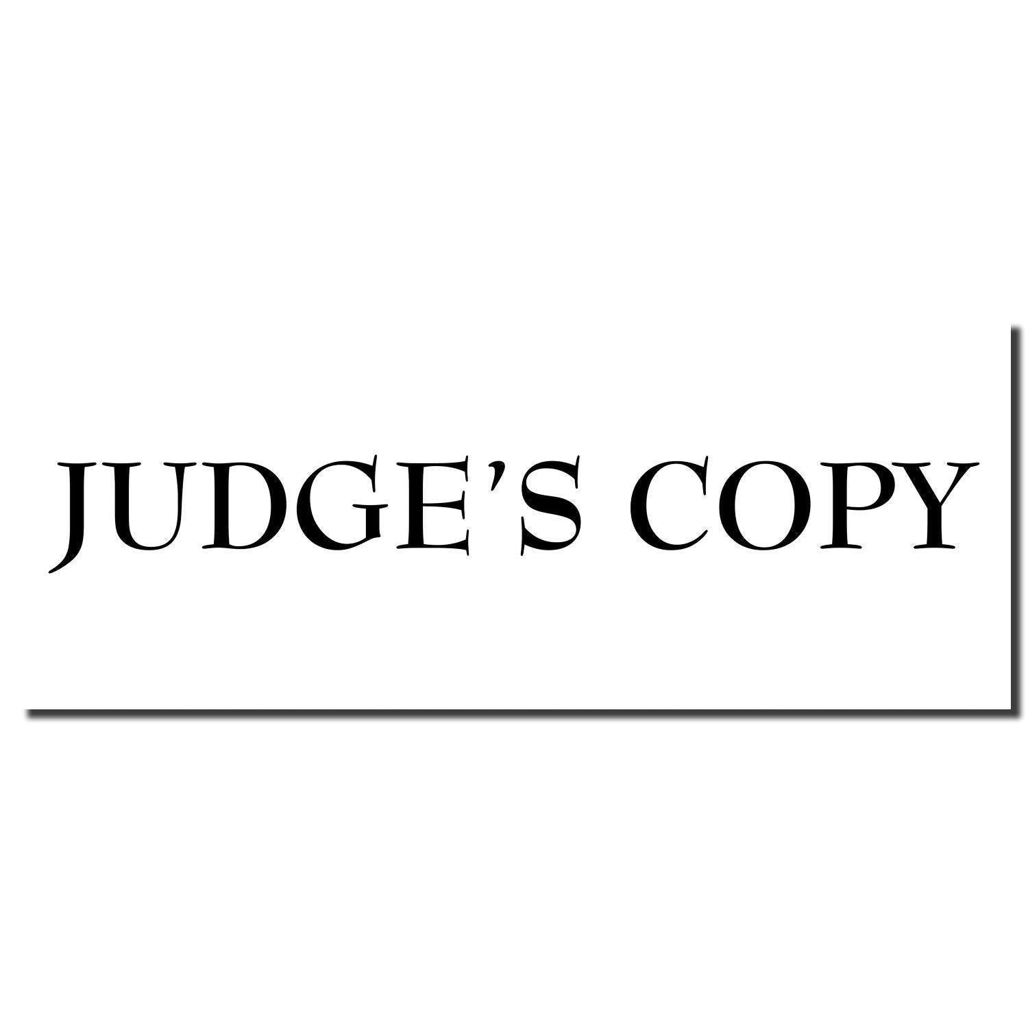 Enlarged Imprint Large Pre Inked Judges Copy Stamp Sample