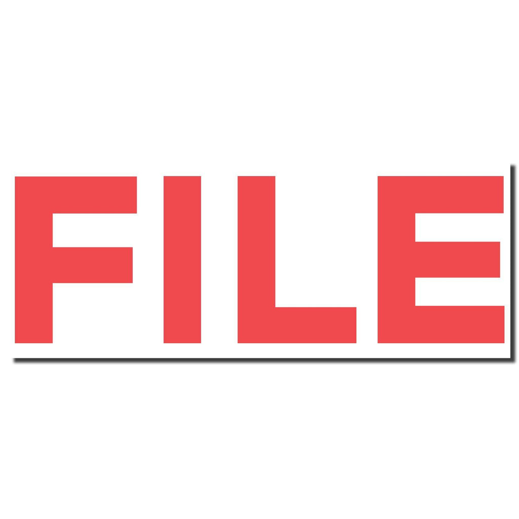 Red File Xstamper Stamp – Durable, Pre-Inked | ESS