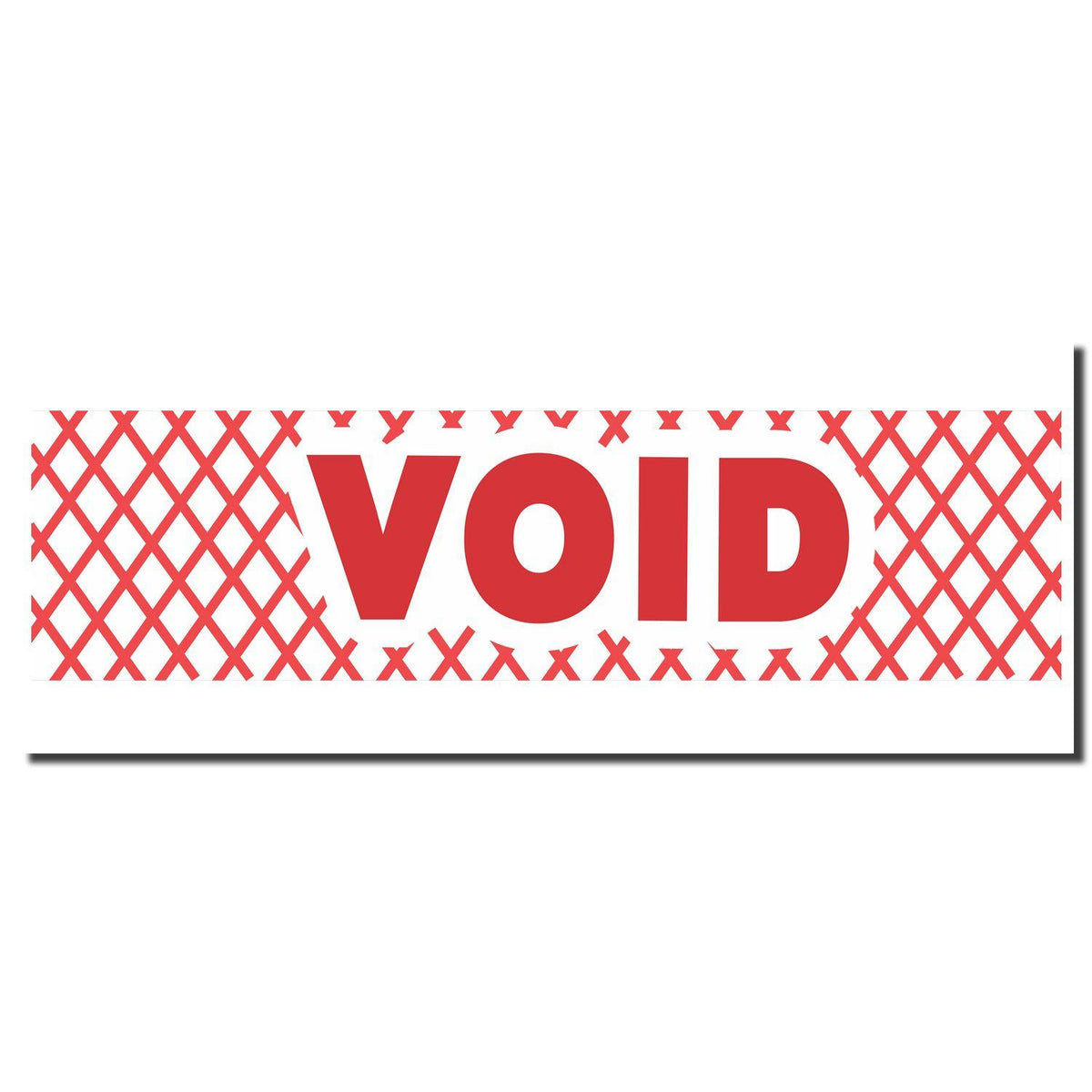 Enlarged Imprint for Red Void Xstamper Stamp