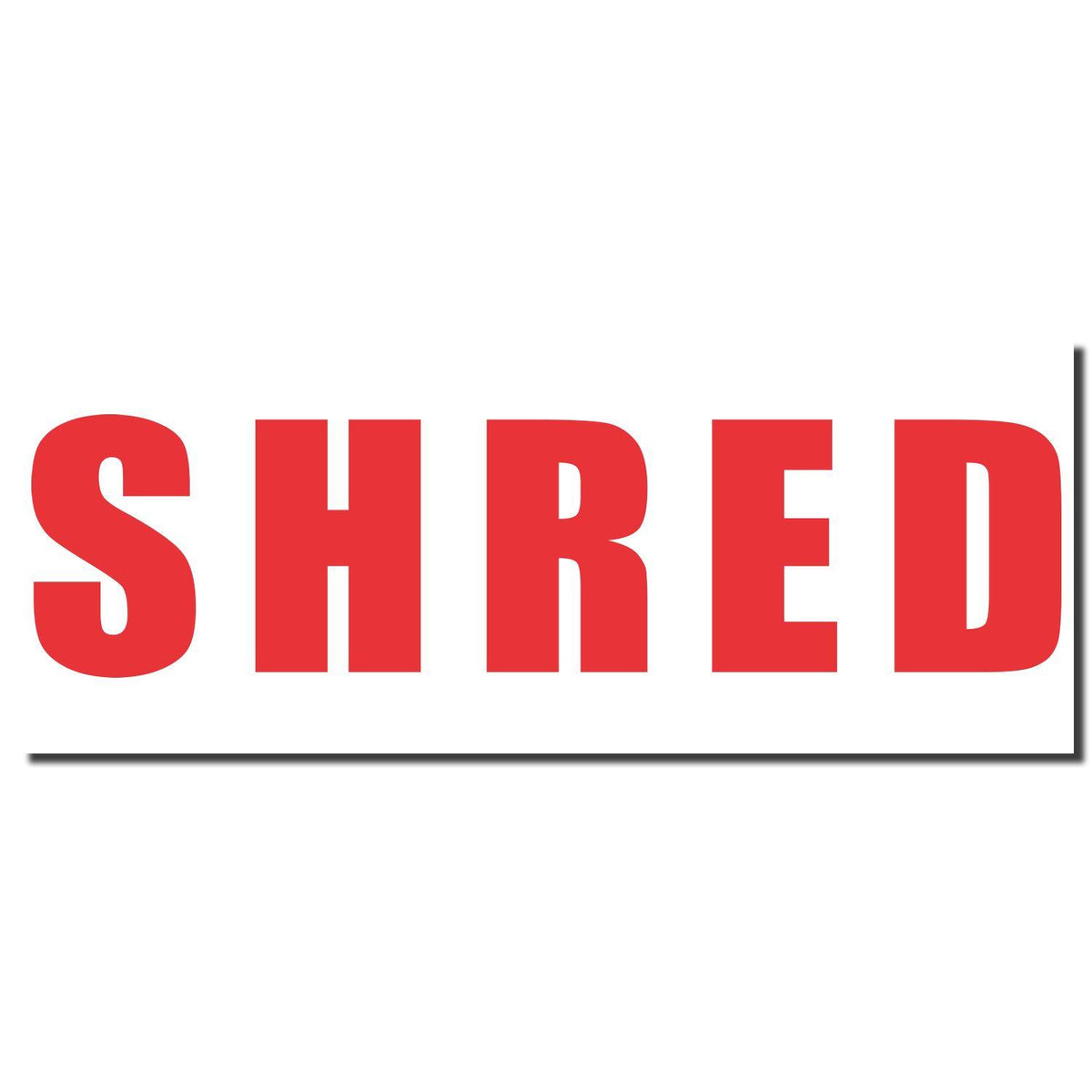 Enlarged Imprint for Shred Xstamper Stamp