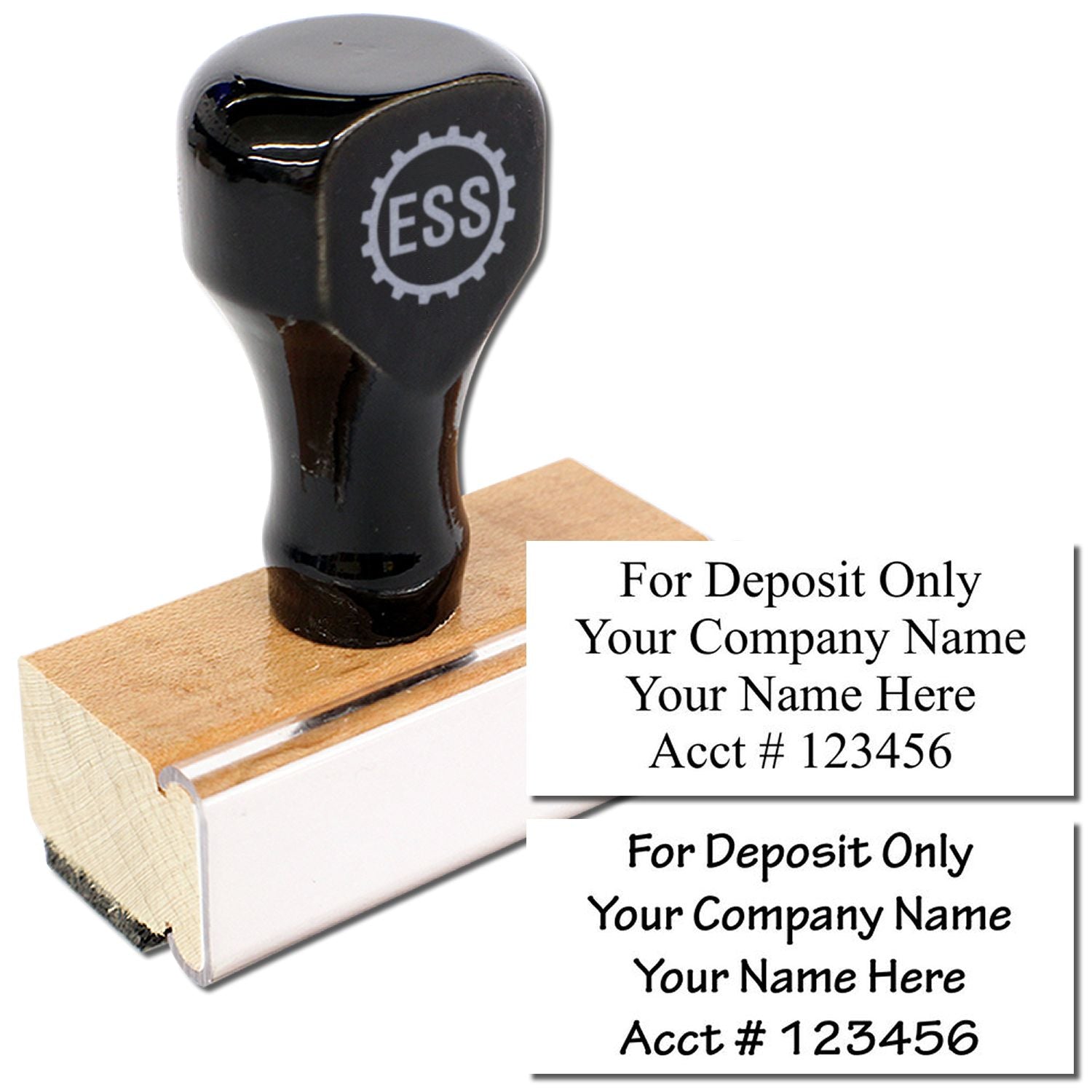 4 Line Check Endorsement Stamp |Deposit Stamps | ESS