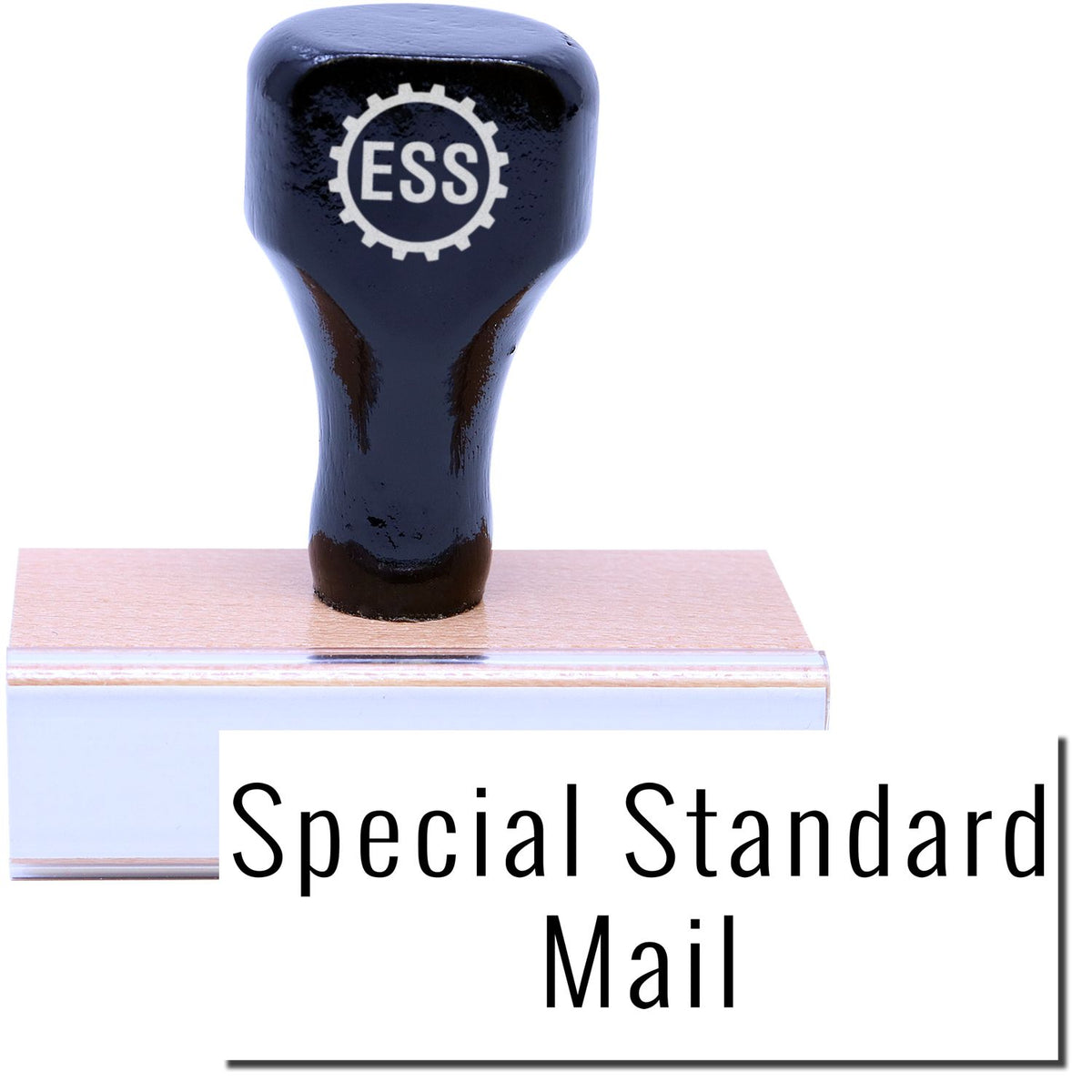A stock office rubber stamp with a stamped image showing how the text &quot;Special Standard Mail&quot; is displayed after stamping.