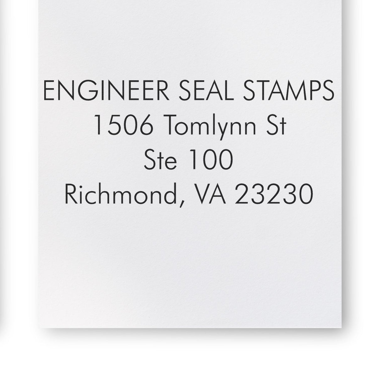 4 Line Address Stamp Regular Rubber Stamp