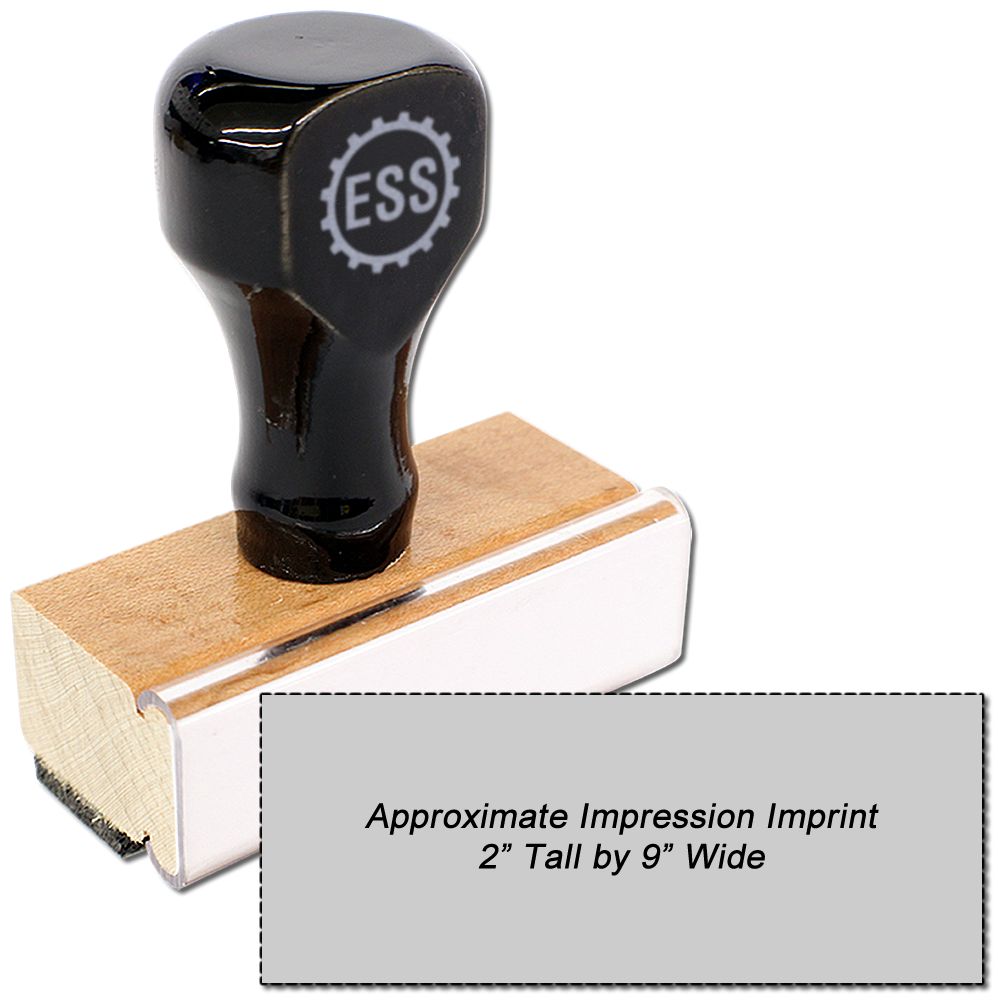 Regular Rubber Stamp Size 2 x 6 | Business Logo Stamp | ESS