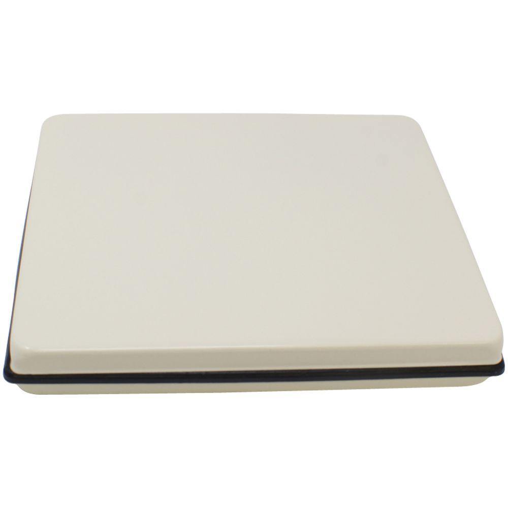 Industrial Large Stamp Pad 10 Size 6 x 8, shown closed with a beige top and black base, suitable for large stamping needs.