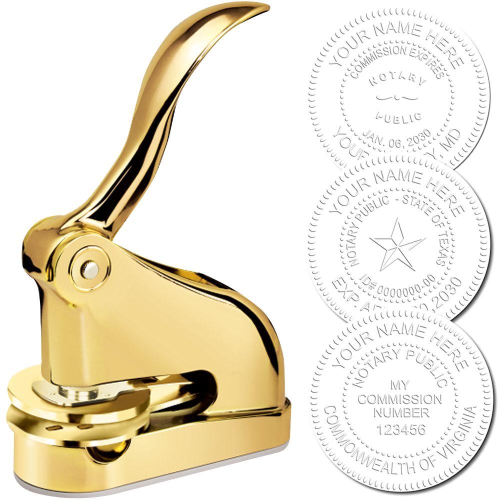 Gold Gift Notary Seal Embosser Main Image