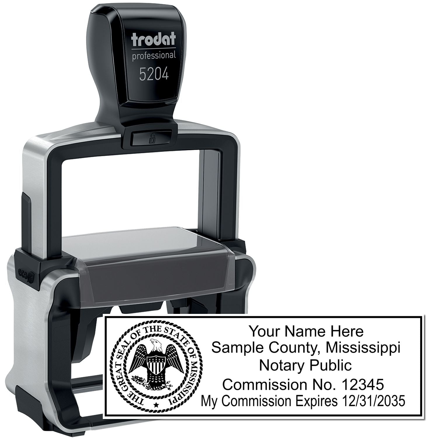 Heavy Duty Mississippi Rectangular Notary Stamp Notary Supplies