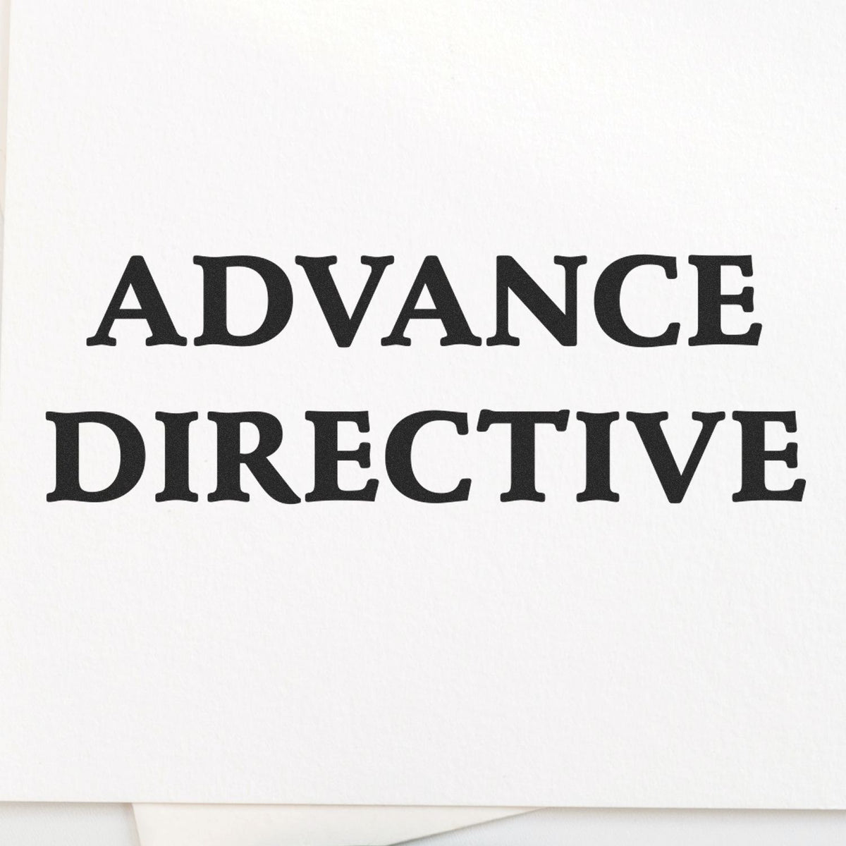 Large Advance Directive Rubber Stamp Lifestyle Photo