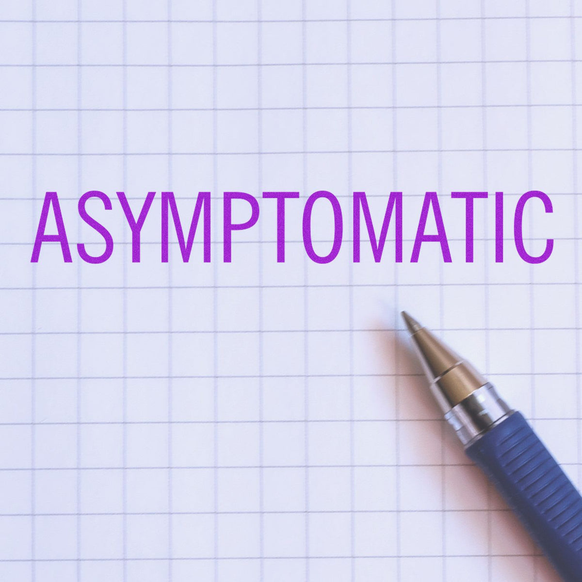 Large Pre-Inked Asymptomatic Stamp In Use