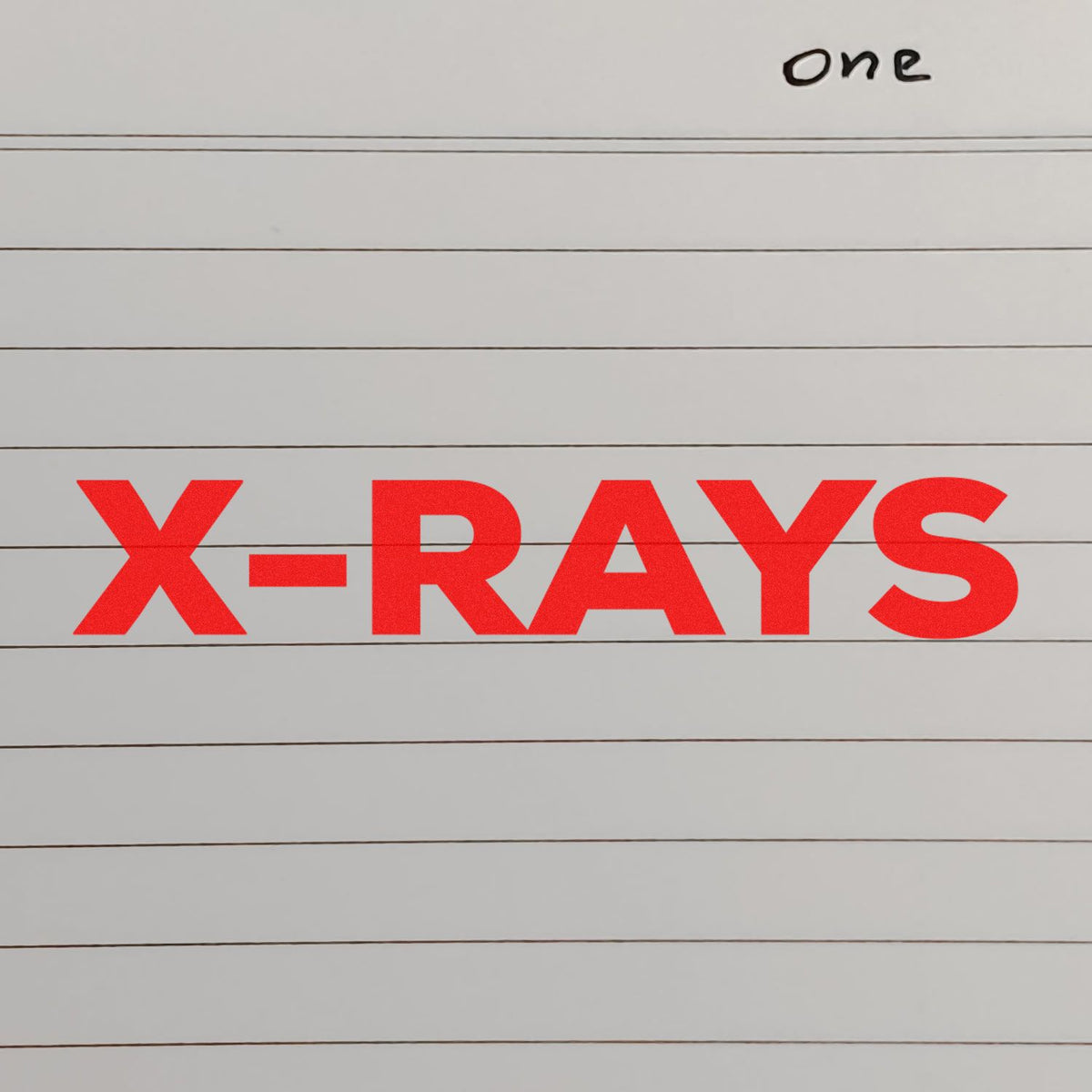 Large Bold X-Rays Rubber Stamp In Use Photo
