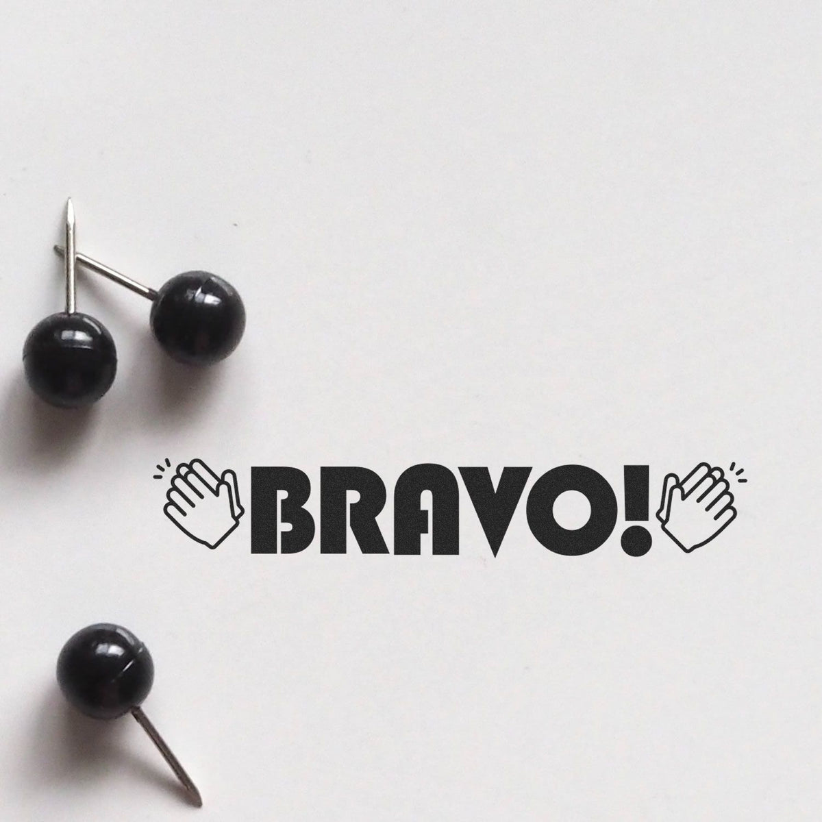 Bravo with Hands Rubber Stamp Lifestyle Photo