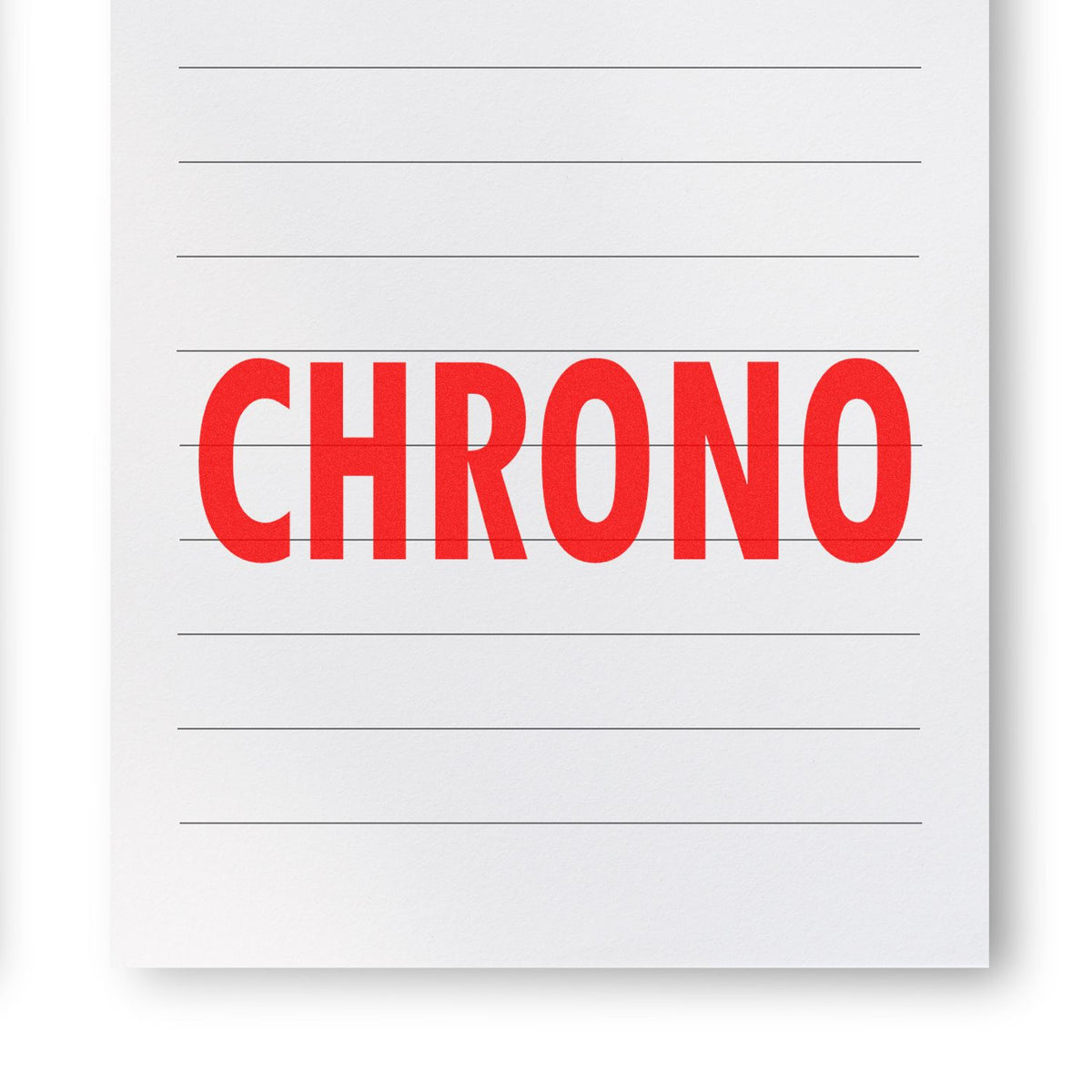 Large Self-Inking Chrono Stamp In Use Photo