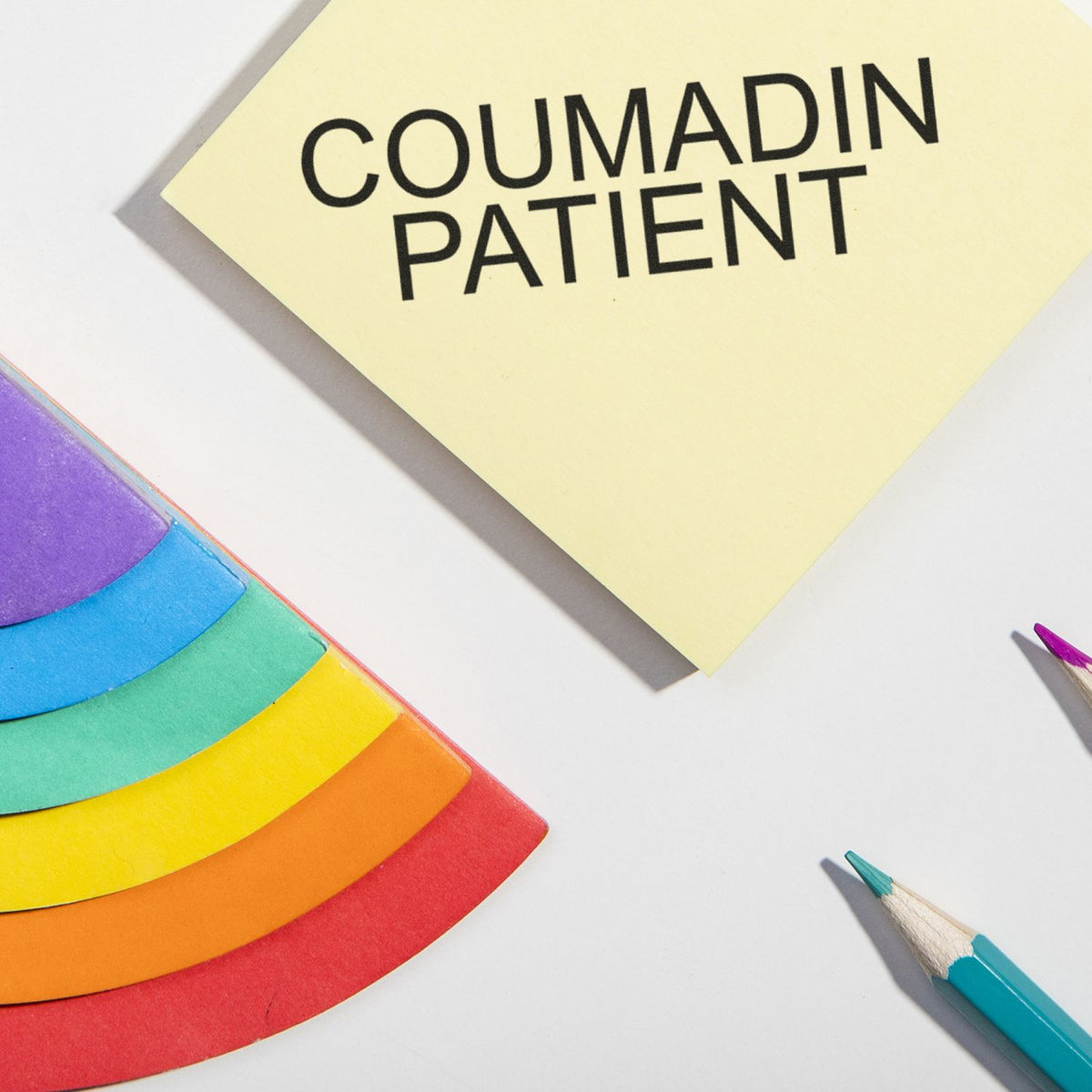 Coumadin Patient Rubber Stamp Lifestyle Photo