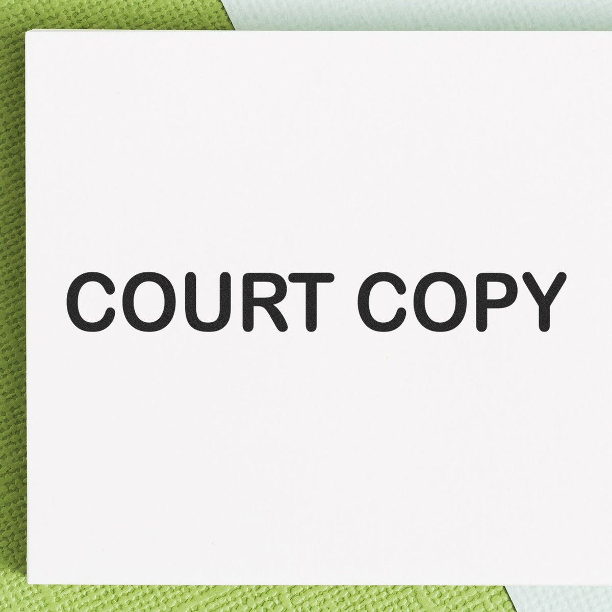 Large Court Copy Rubber Stamp Lifestyle Photo