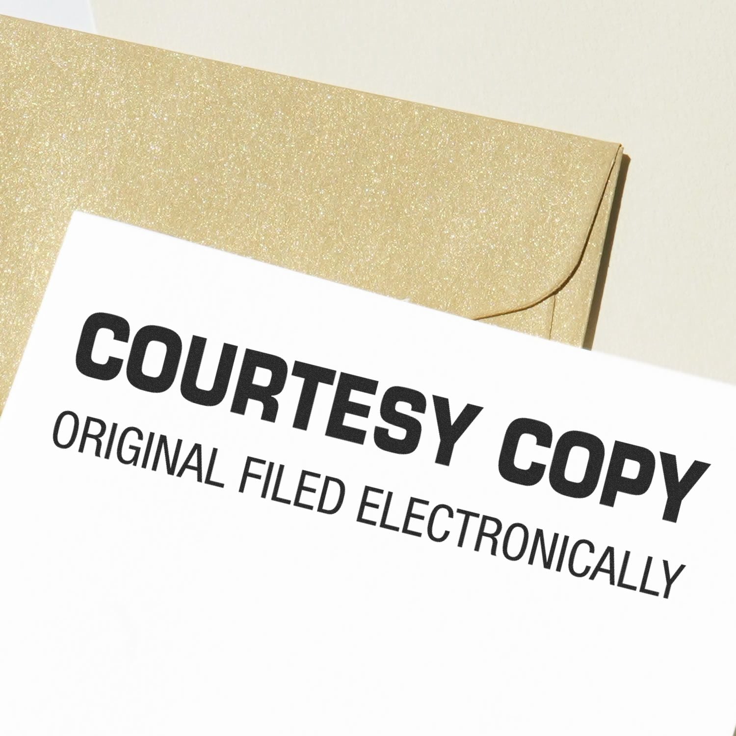 Courtesy Copy Original Filed Electronically Large Hand Stamp