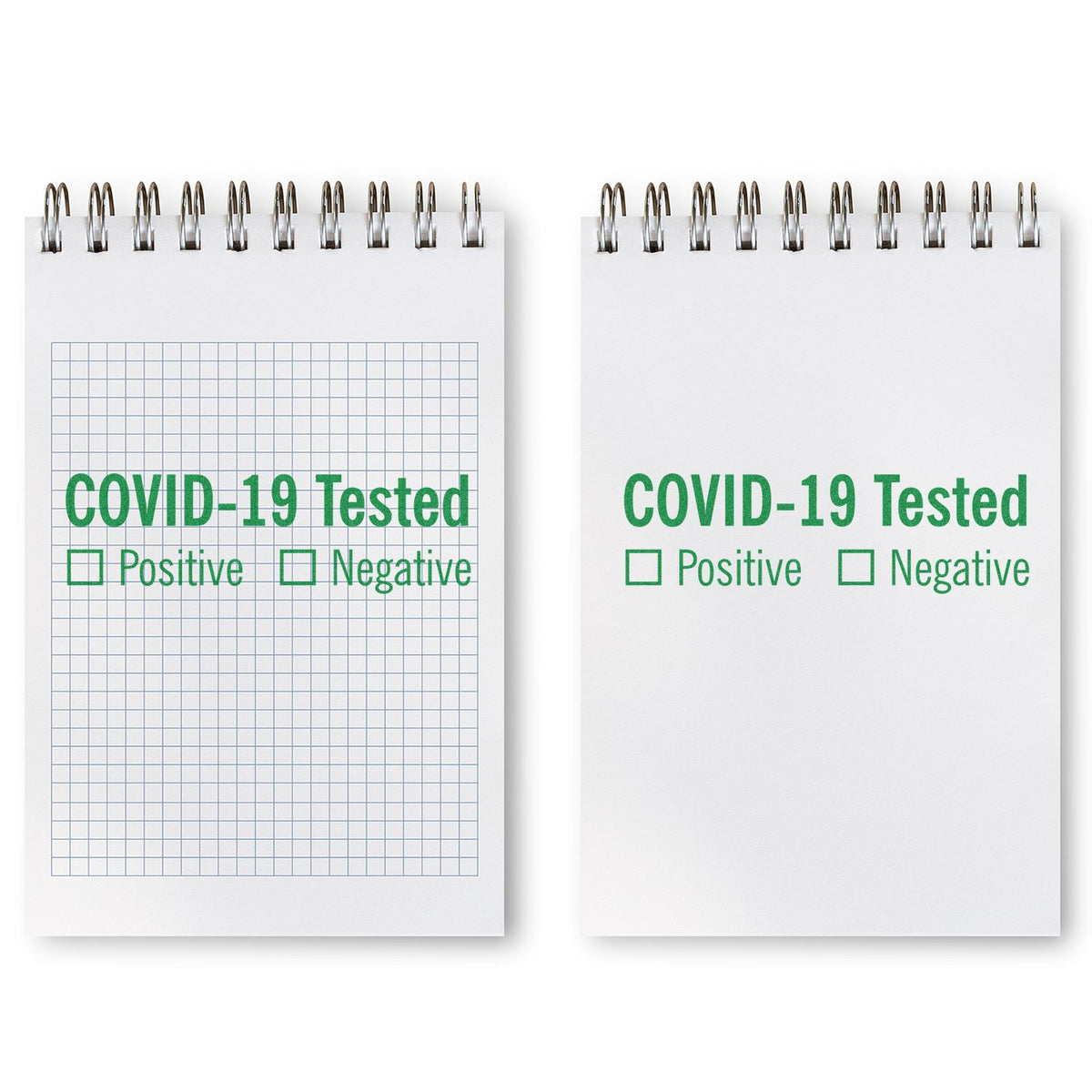 Covid-19 Tested Rubber Stamp In Use