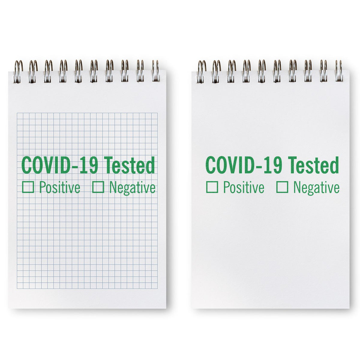 Self-Inking Covid-19 Tested Stamp In Use