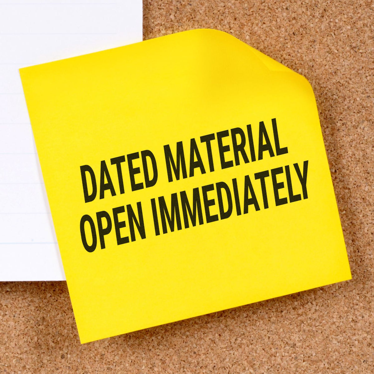 Dated Material Open Immediately Rubber Stamp Lifestyle Photo