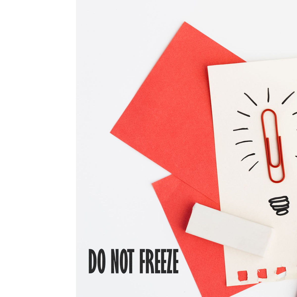 Large Do Not Freeze Rubber Stamp Lifestyle Photo