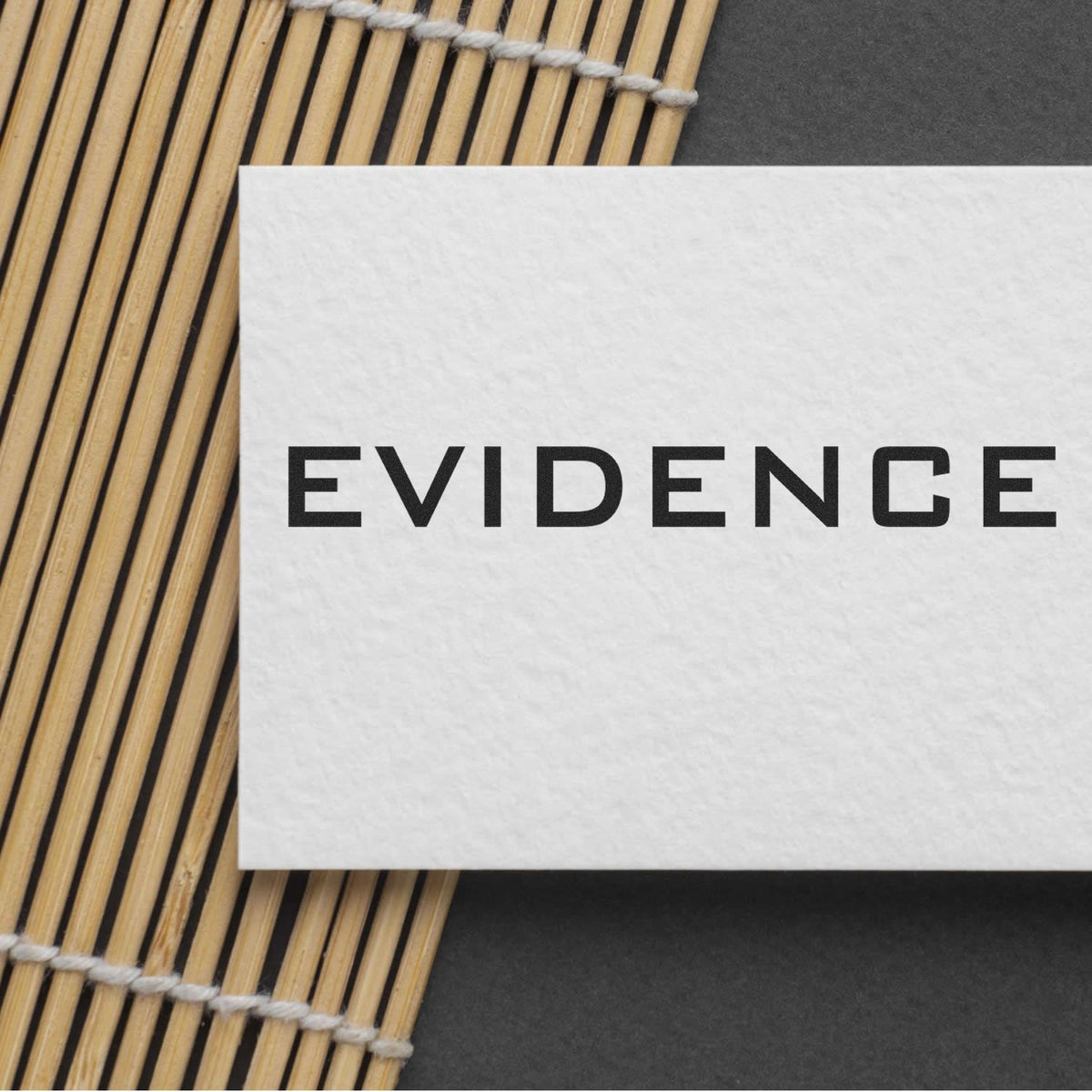 Evidence Rubber Stamp Lifestyle Photo