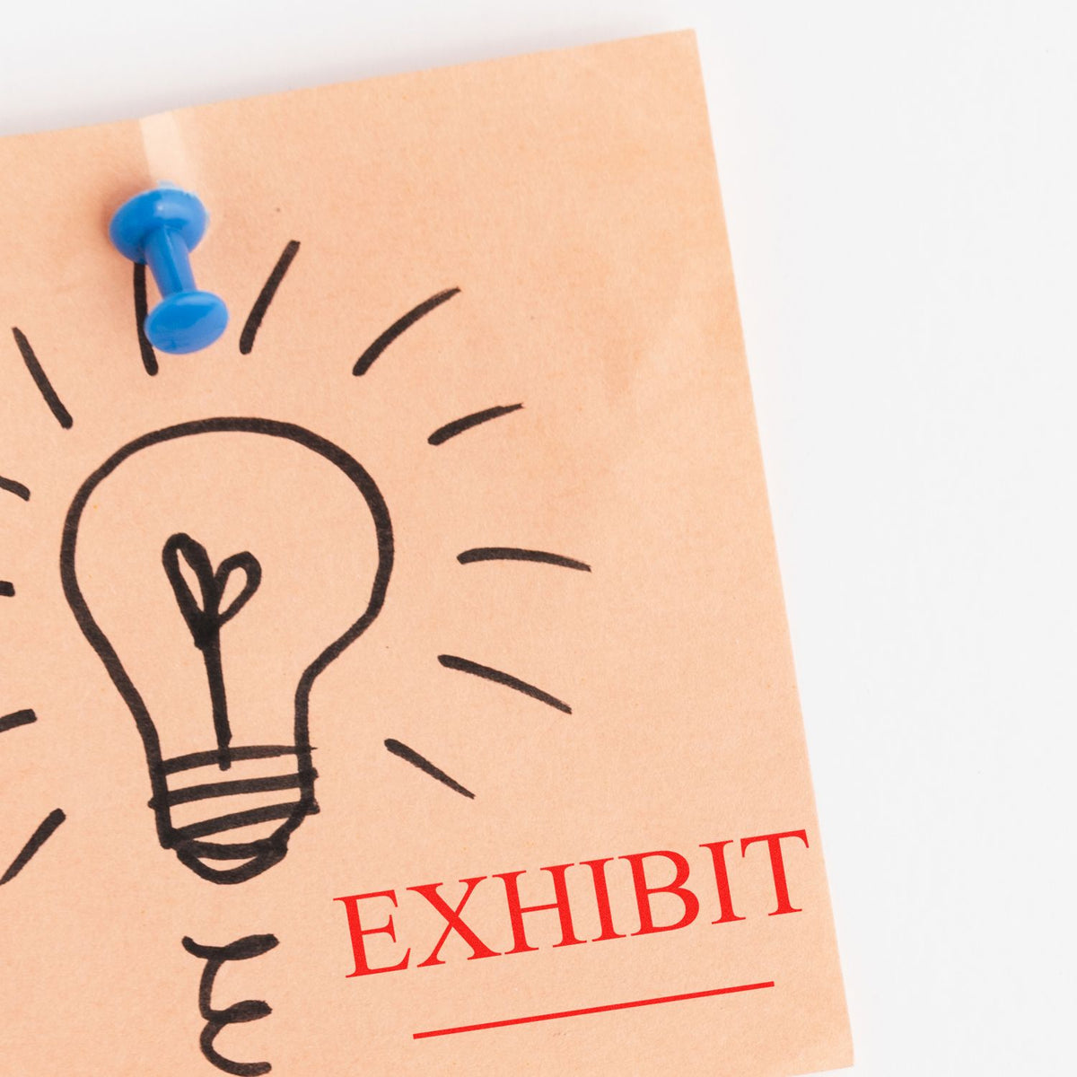 Large Self-Inking Exhibit Stamp In Use Photo