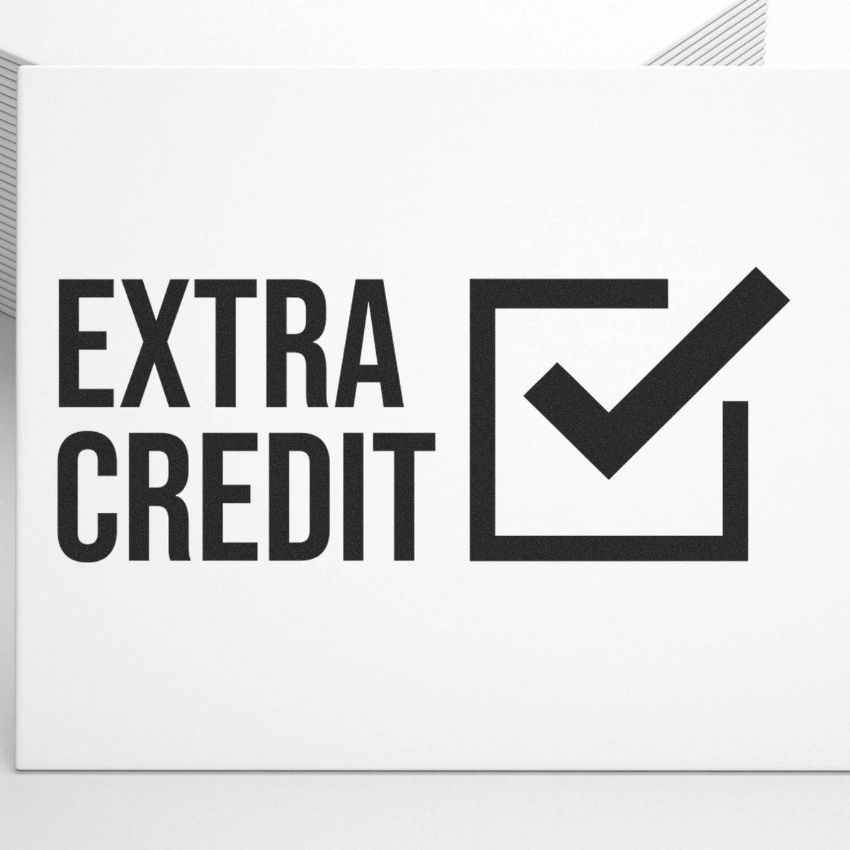 Large Pre-Inked Extra Credit Stamp Lifestyle Photo