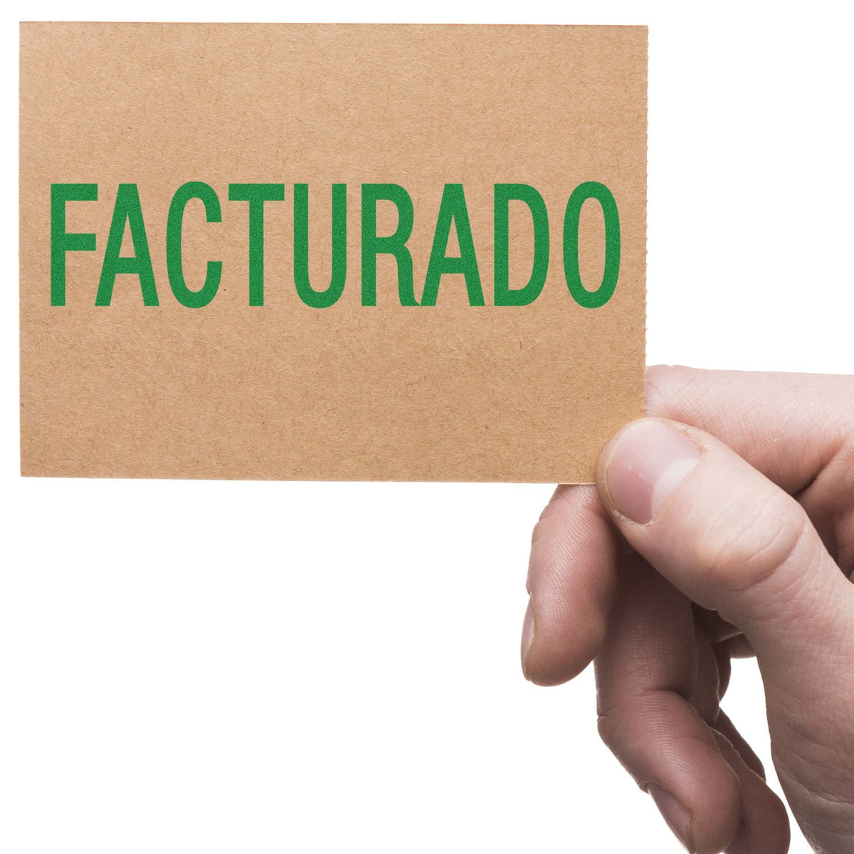 Facturado Rubber Stamp In Use