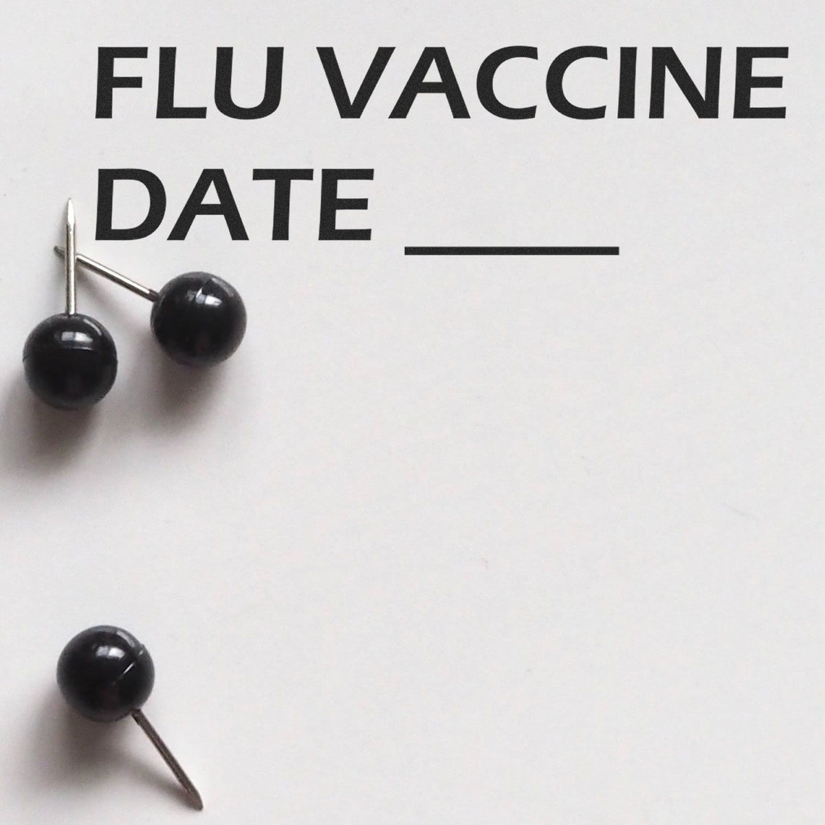 Self-Inking Flu Vaccine Date Stamp Lifestyle Photo