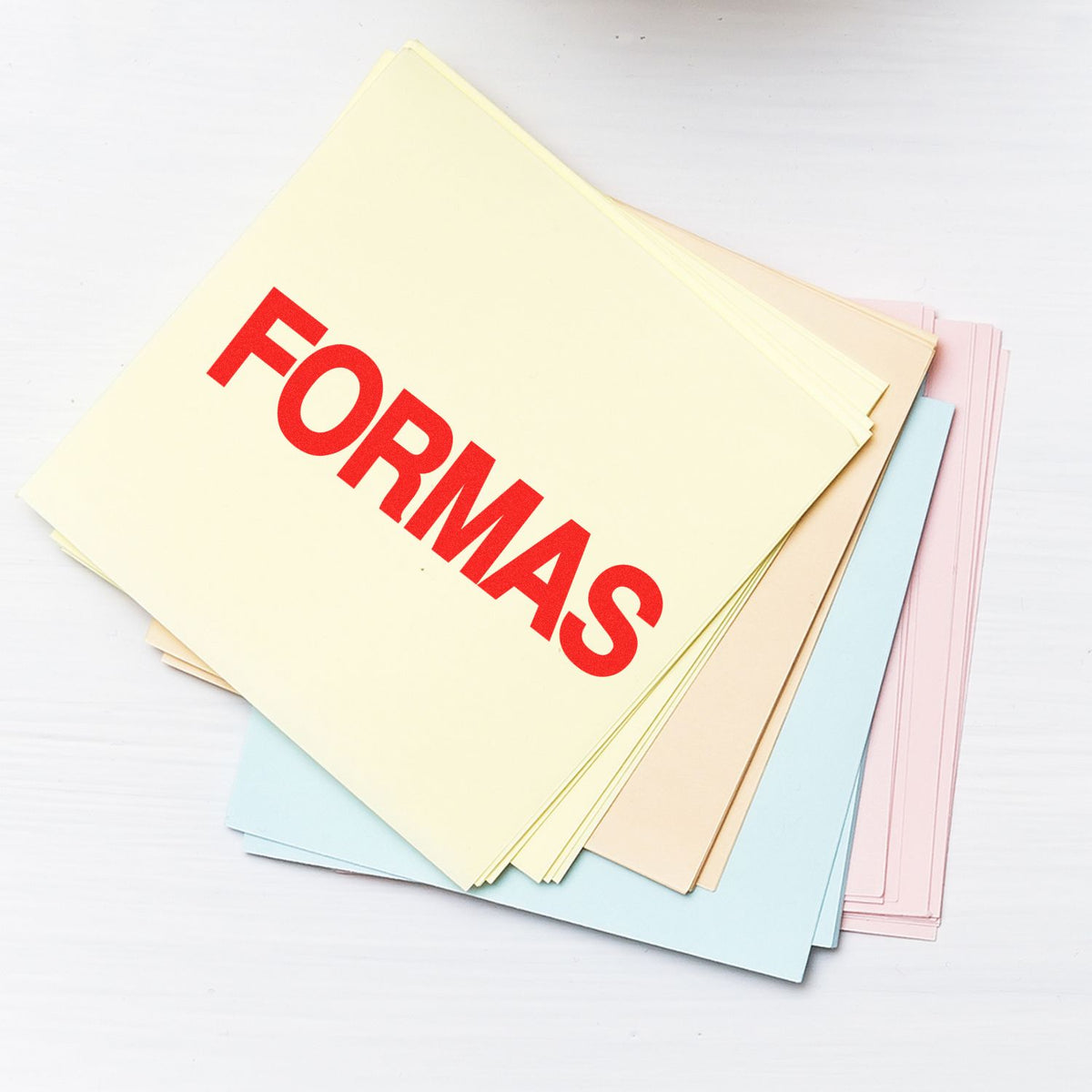 Large Formas Rubber Stamp In Use Photo