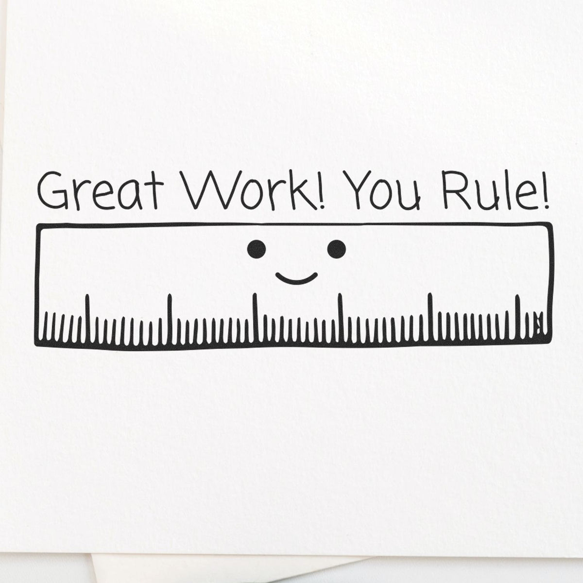 Great Work You Rule Rubber Stamp Lifestyle Photo