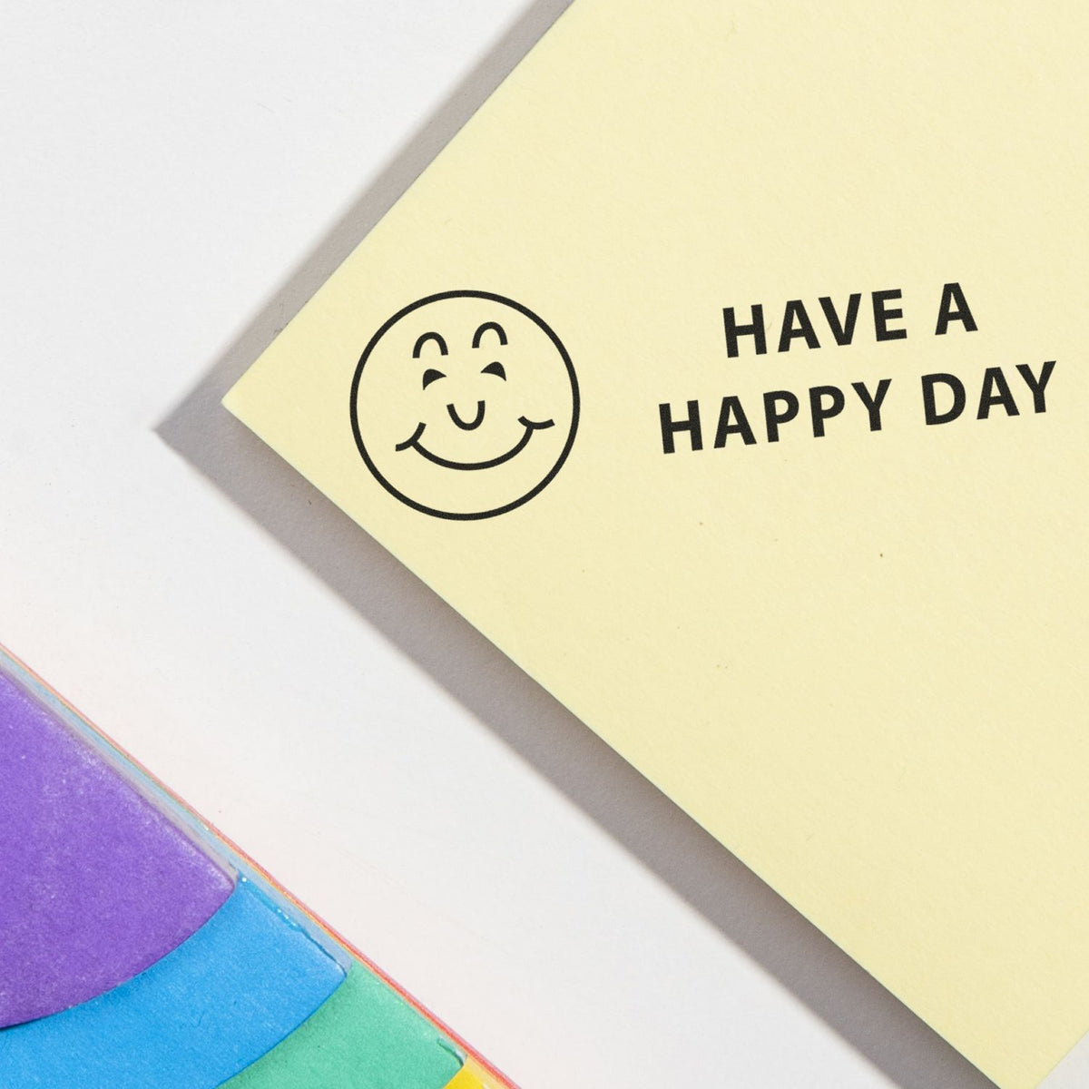 Large Self-Inking Have a Happy Day Stamp Lifestyle Photo