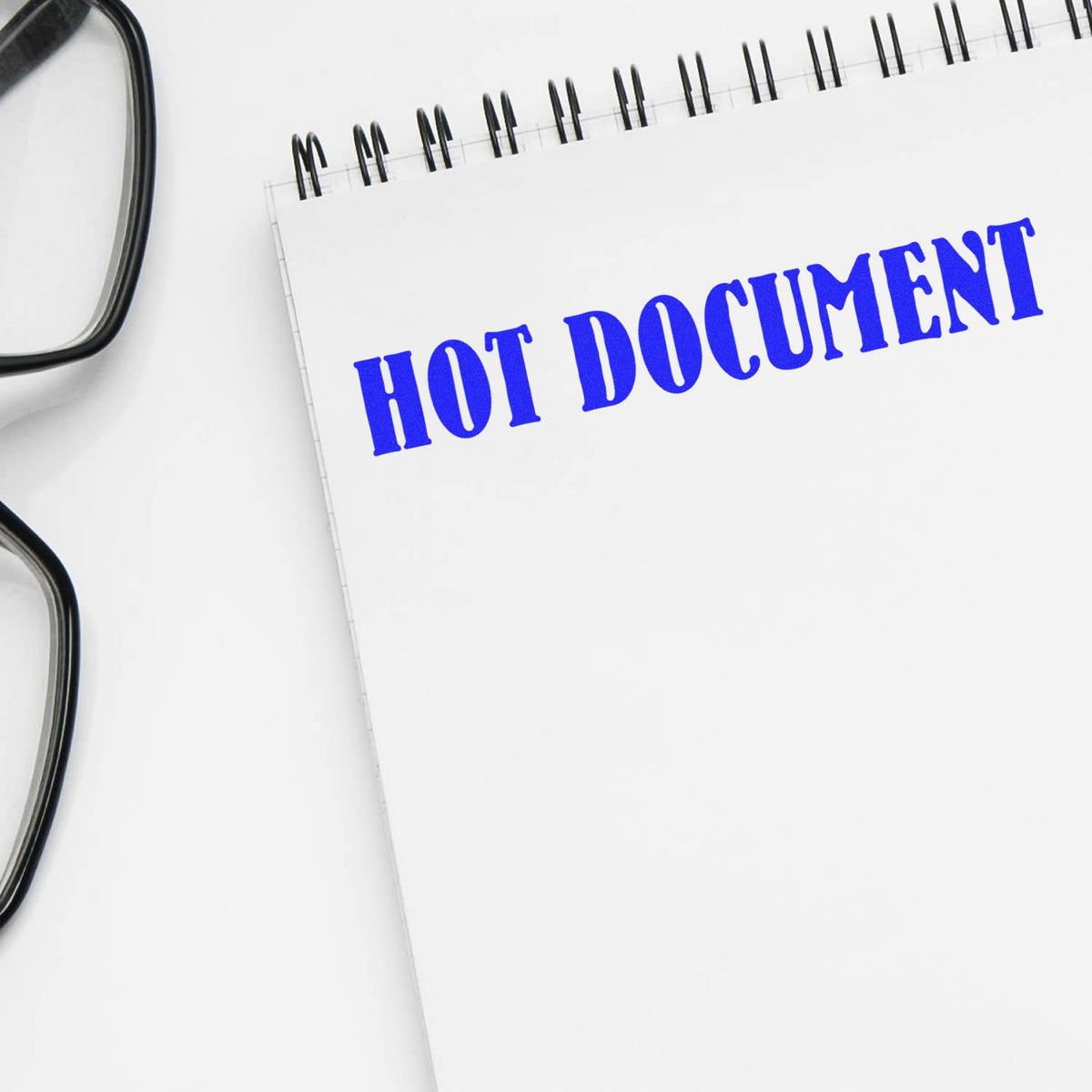 Hot Document Rubber Stamp In Use Photo