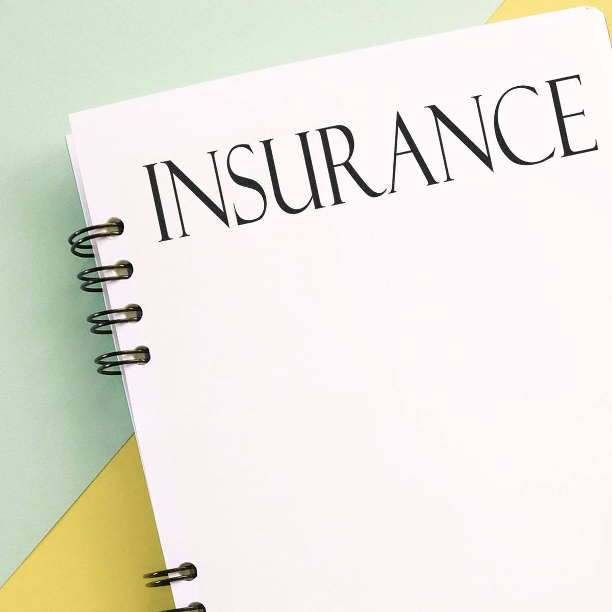 Large Self-Inking Insurance Stamp Lifestyle Photo