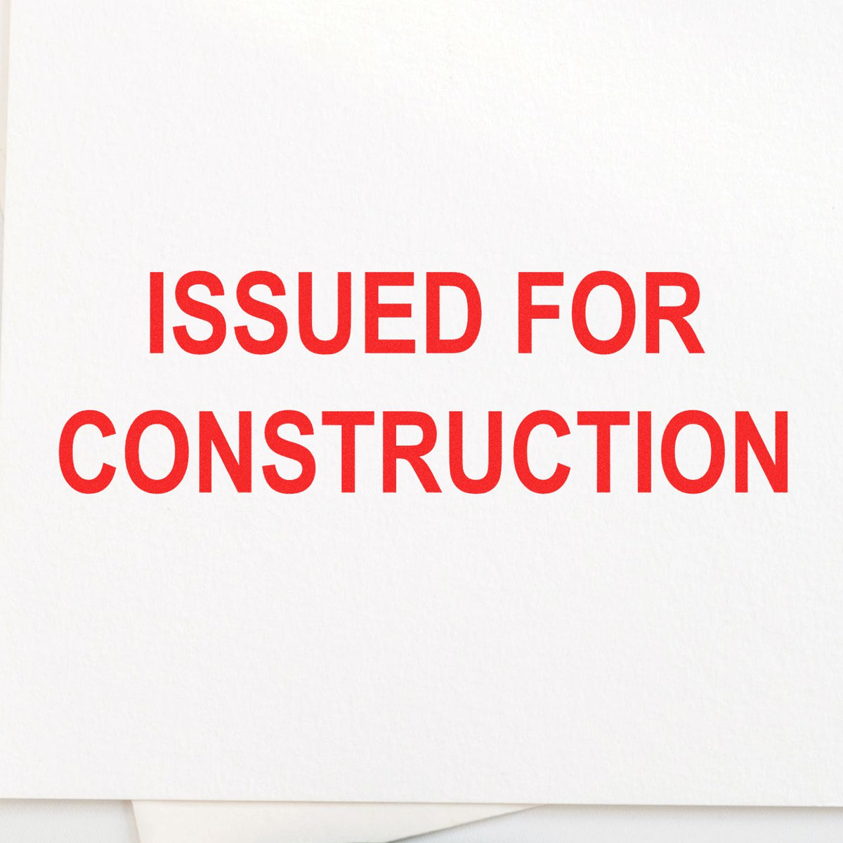 Self Inking Issued for Construction Stamp In Use Photo